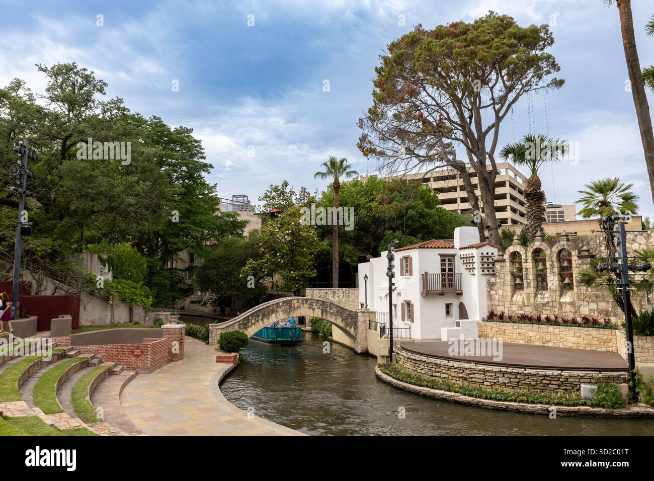 Arneson River Theatre di San Antonio, Texas USA Foto Stock
