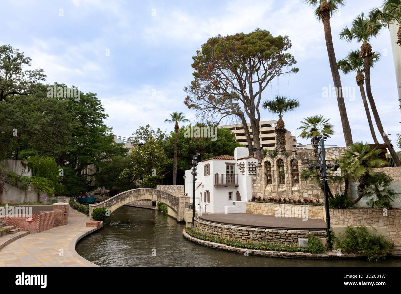 Arneson River Theatre di San Antonio, Texas USA Foto Stock