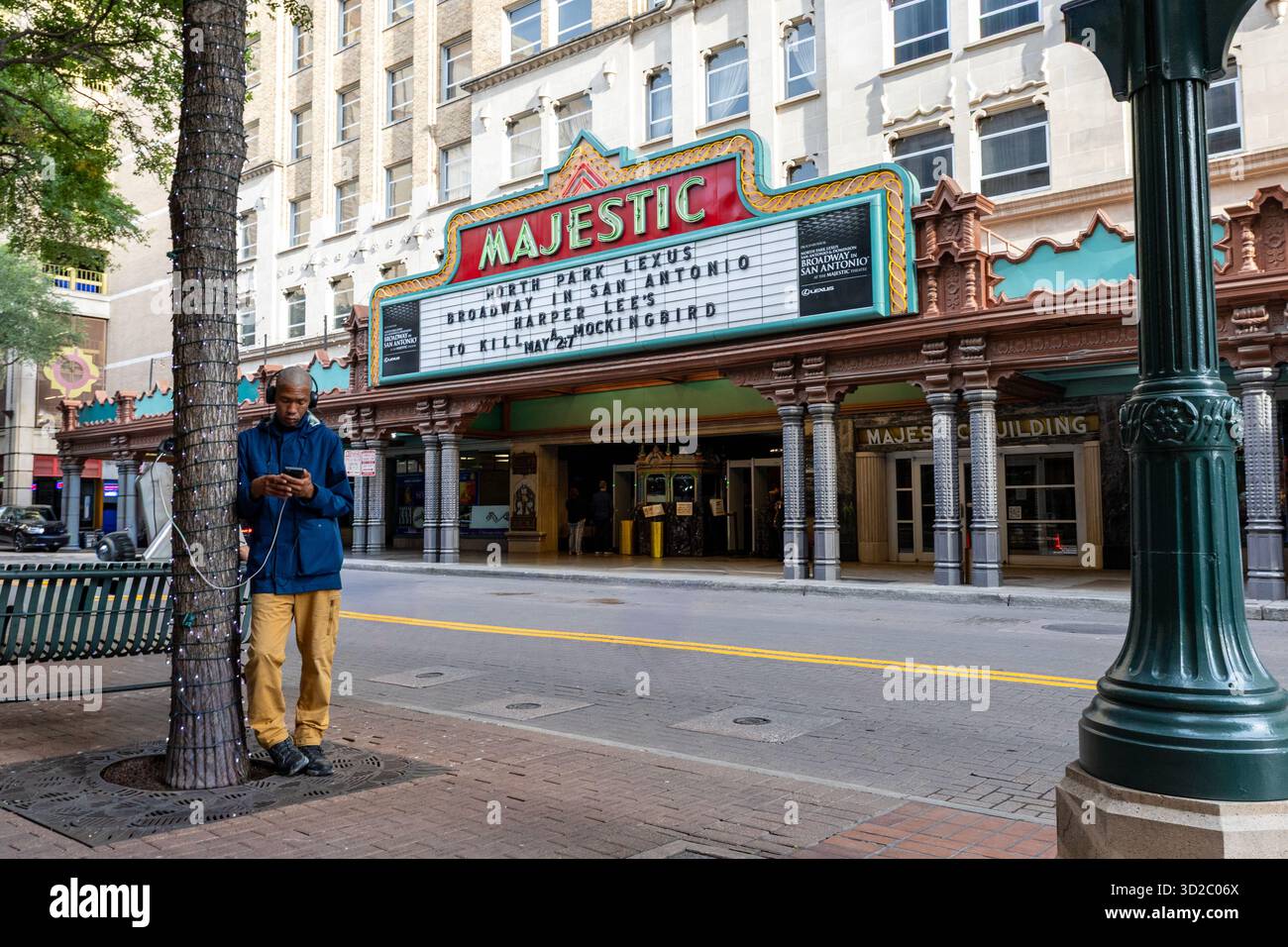 Il Majestic Theater di San Antonio, Texas Foto Stock