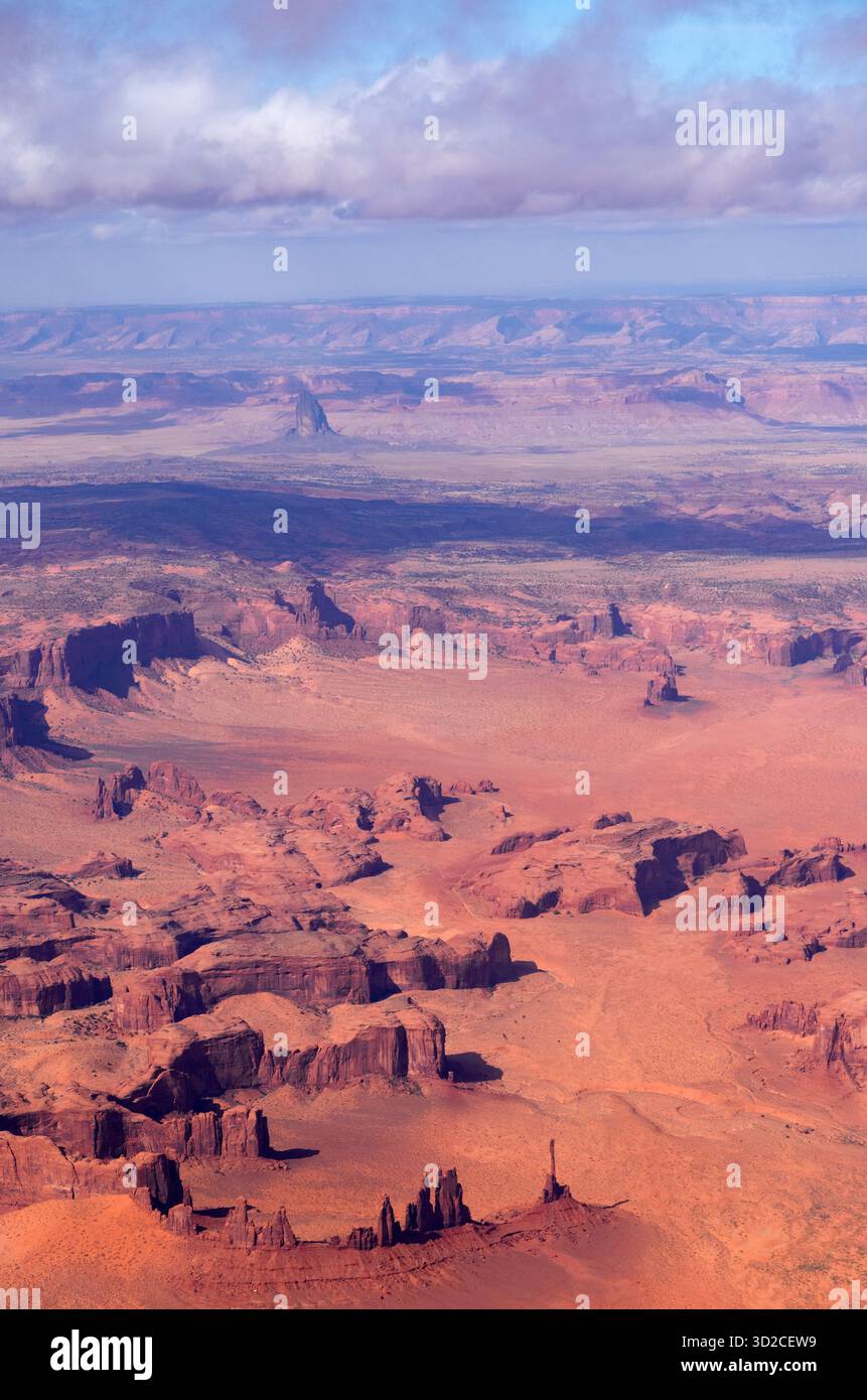 YEI bi Chei dall'alto, Monument Valley, Arizona Foto Stock