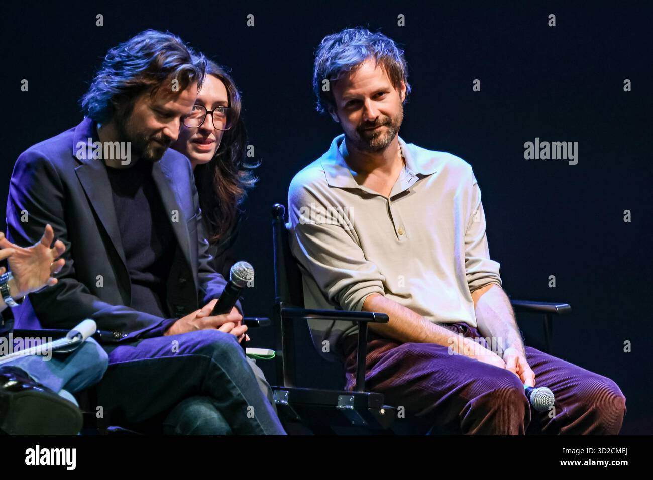 Lucca, Italia. 31 ottobre 2025. Lucca, la conferenza stampa di Netflix Stranger Things 5 Global Events, One Last Adventure event durante Lucca Comics & Games. Nella foto: Matt Duffer (regista e sceneggiatore), Ross Duffer (regista e sceneggiatore) credito: Independent Photo Agency/Alamy Live News Foto Stock