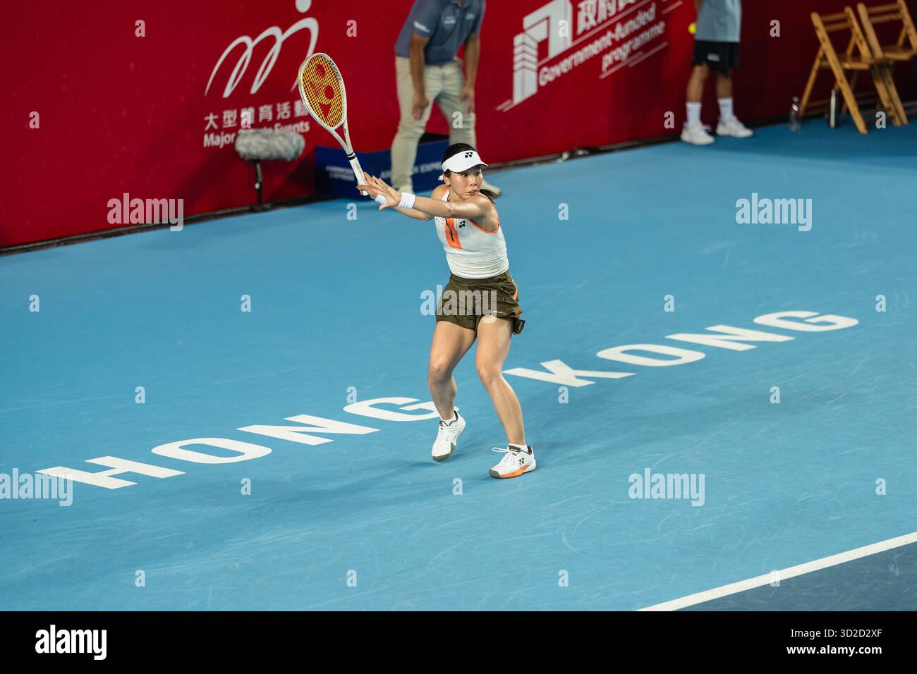 HONG KONG, Cina - durante il WTA 250 - Prudential Hong Kong Tennis Open al Victoria Park Tennis Court di Hong Kong, Cina Foto Stock