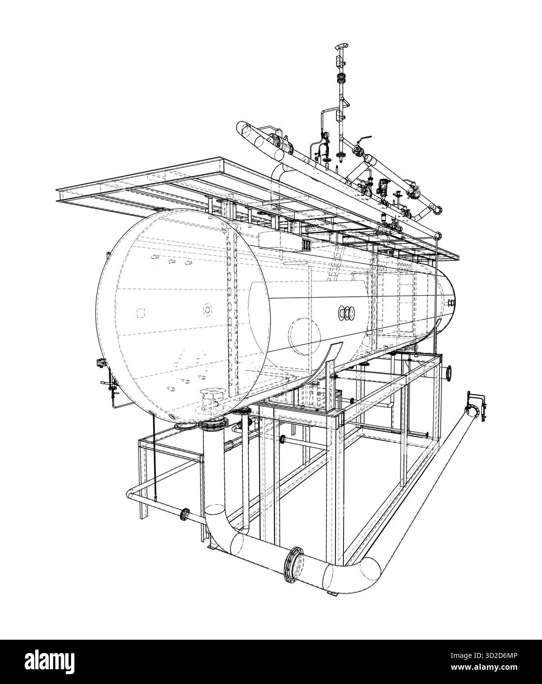 Progetto per le apparecchiature industriali. Vettore Illustrazione Vettoriale