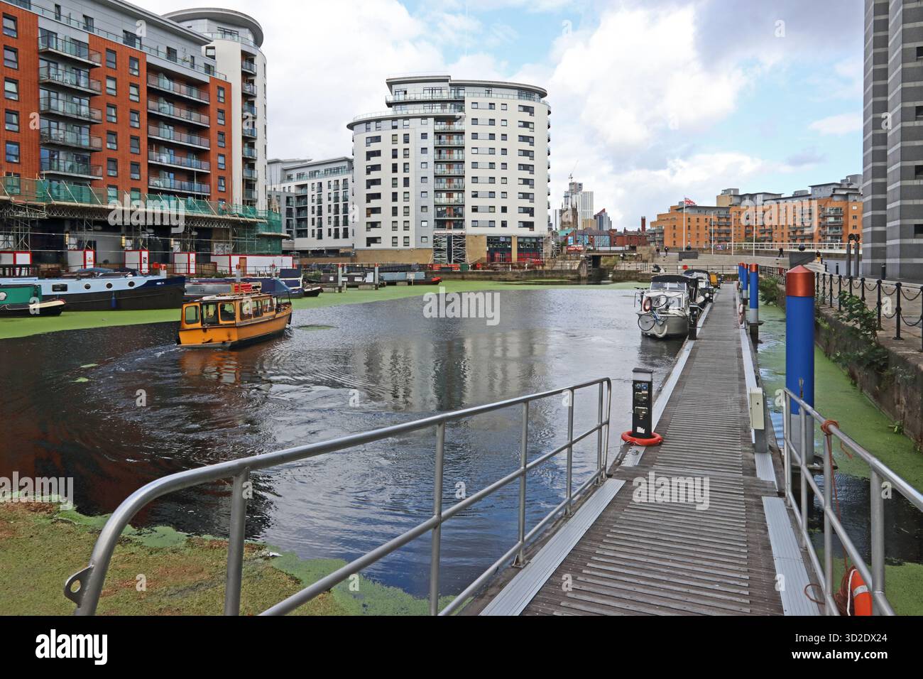 Taxi d'acqua a Leeds Dock, Leeds Foto Stock