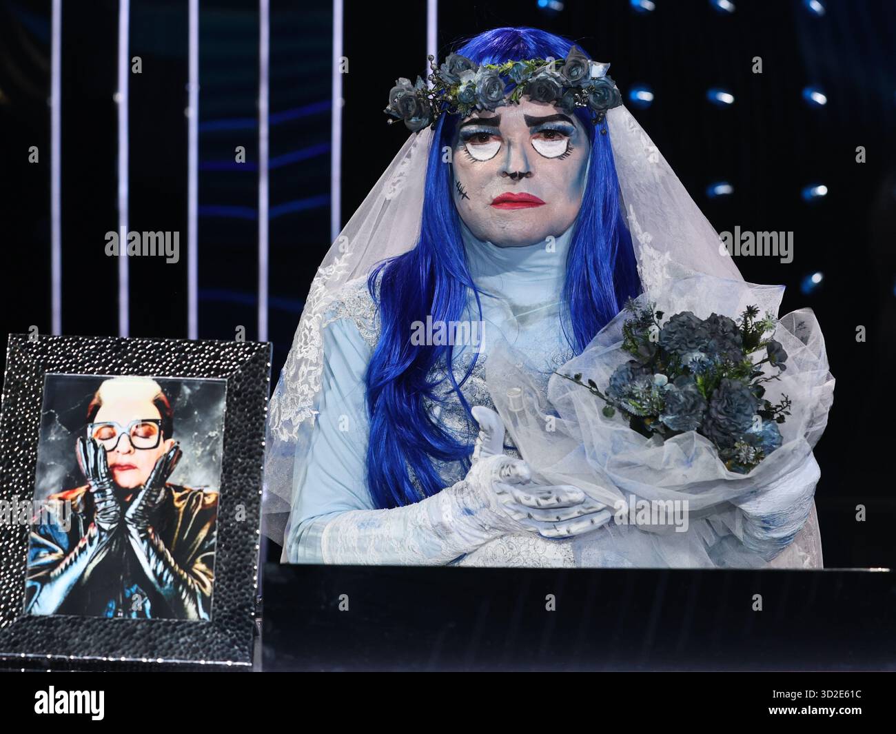 Roma, Italia. 31 ottobre 2025. Roma, studi Rai ex caro, programma televisivo "tale e quale Show". Nella foto: Cristiano Malgioglio (Corpse Bride) credito: Agenzia fotografica indipendente/Alamy Live News Foto Stock