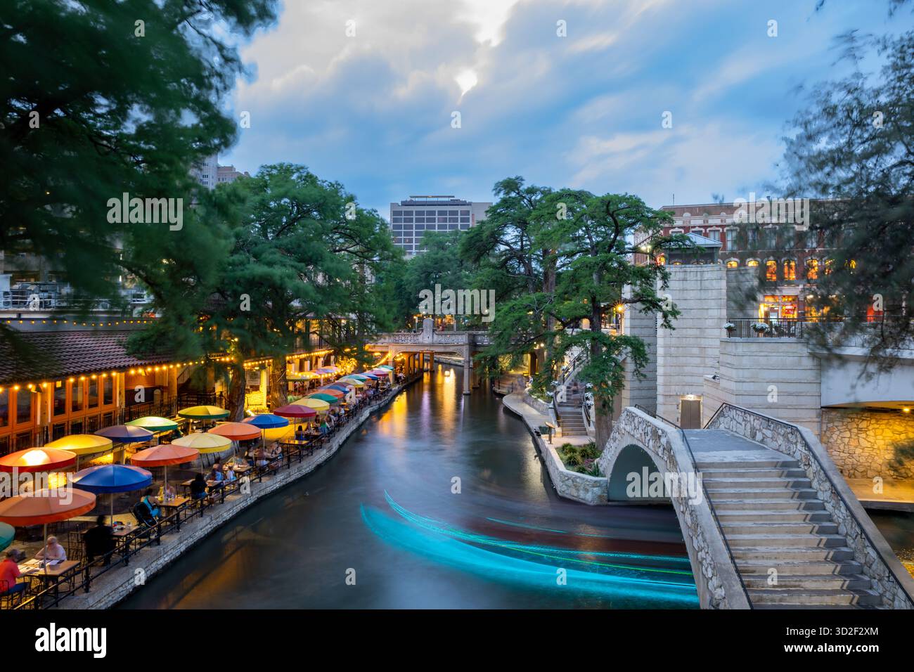 San Antonio Riverwalk Foto Stock