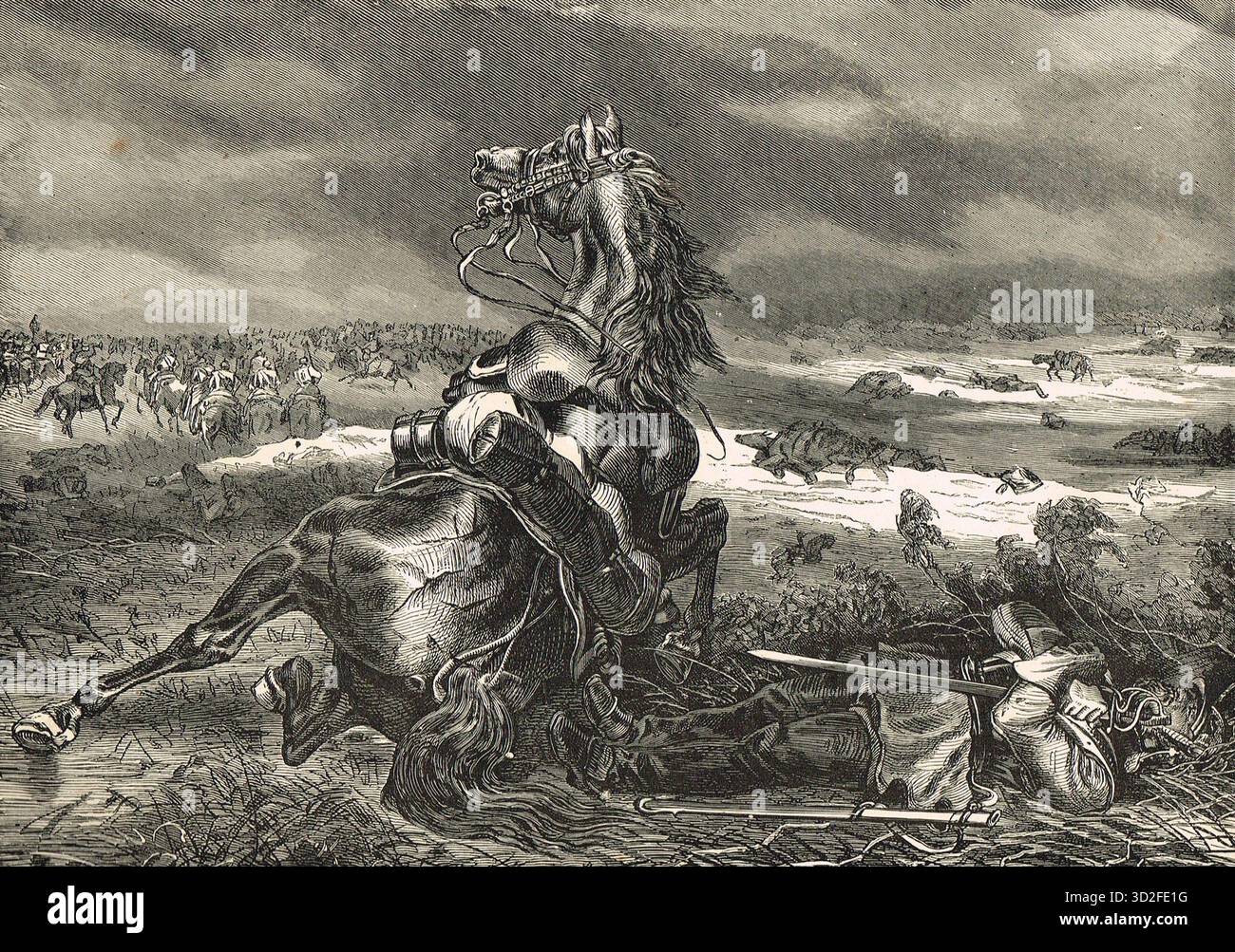 La battaglia di Gravelotte, 18 agosto 1870. La più grande battaglia della guerra franco-prussiana Foto Stock