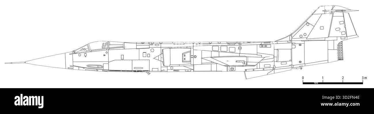 Lockheed F-104G Starfighter Foto Stock