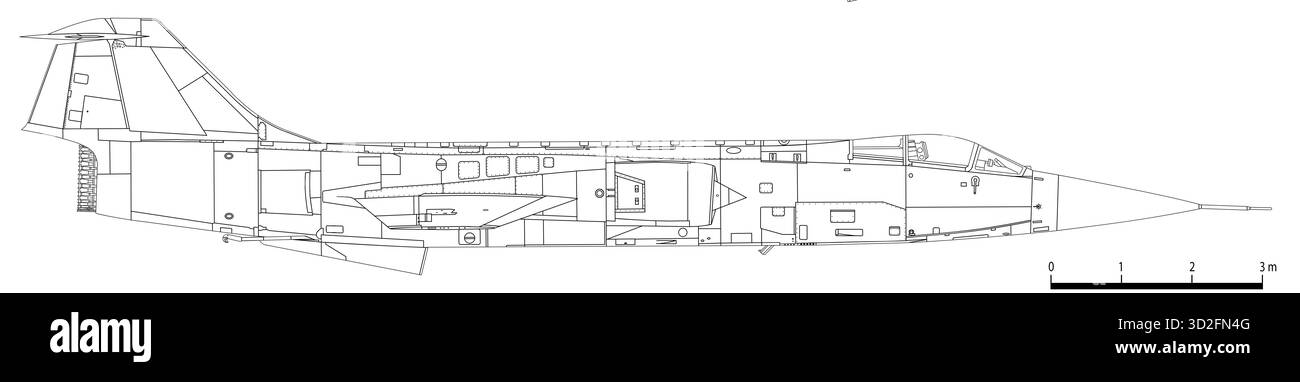 Lockheed F-104G Starfighter Foto Stock
