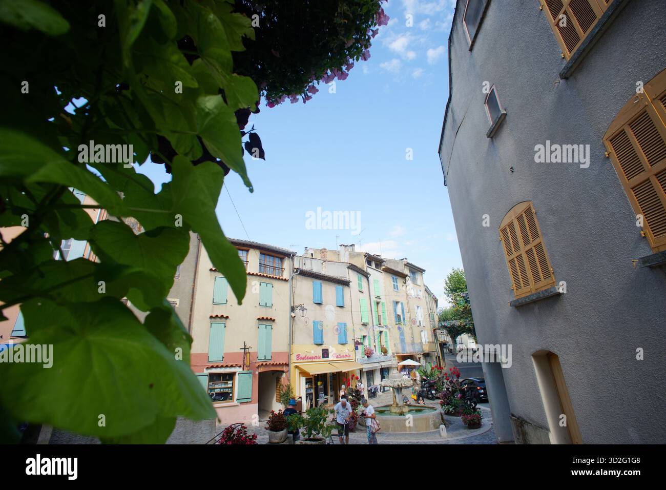Via a Valensole, Provence-Alpes-Côte d'Azur, Provence, Francia Foto Stock