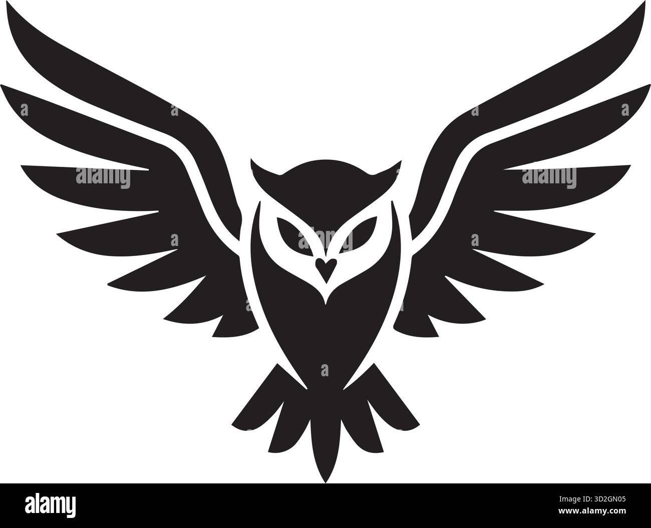 Illustrazione vettoriale della silhouette Hawk. Illustrazione Vettoriale