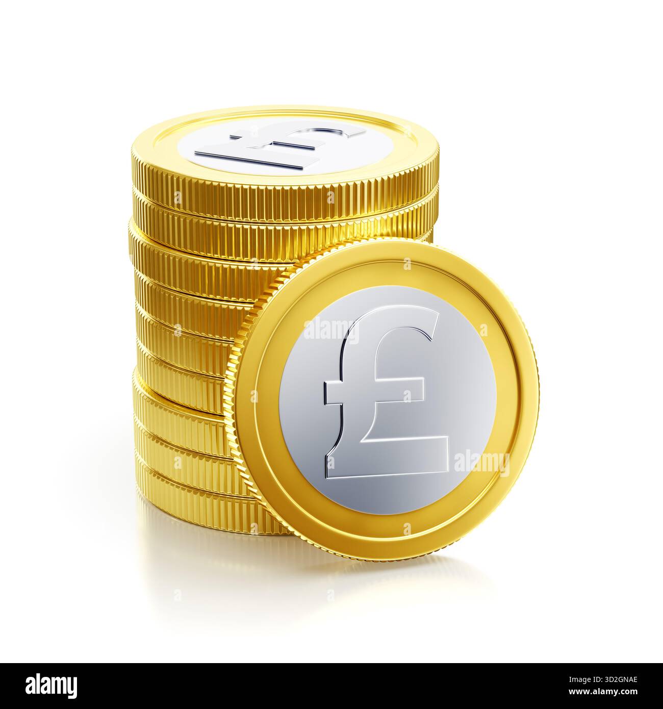 La sterlina delle monete "generiche" Foto Stock