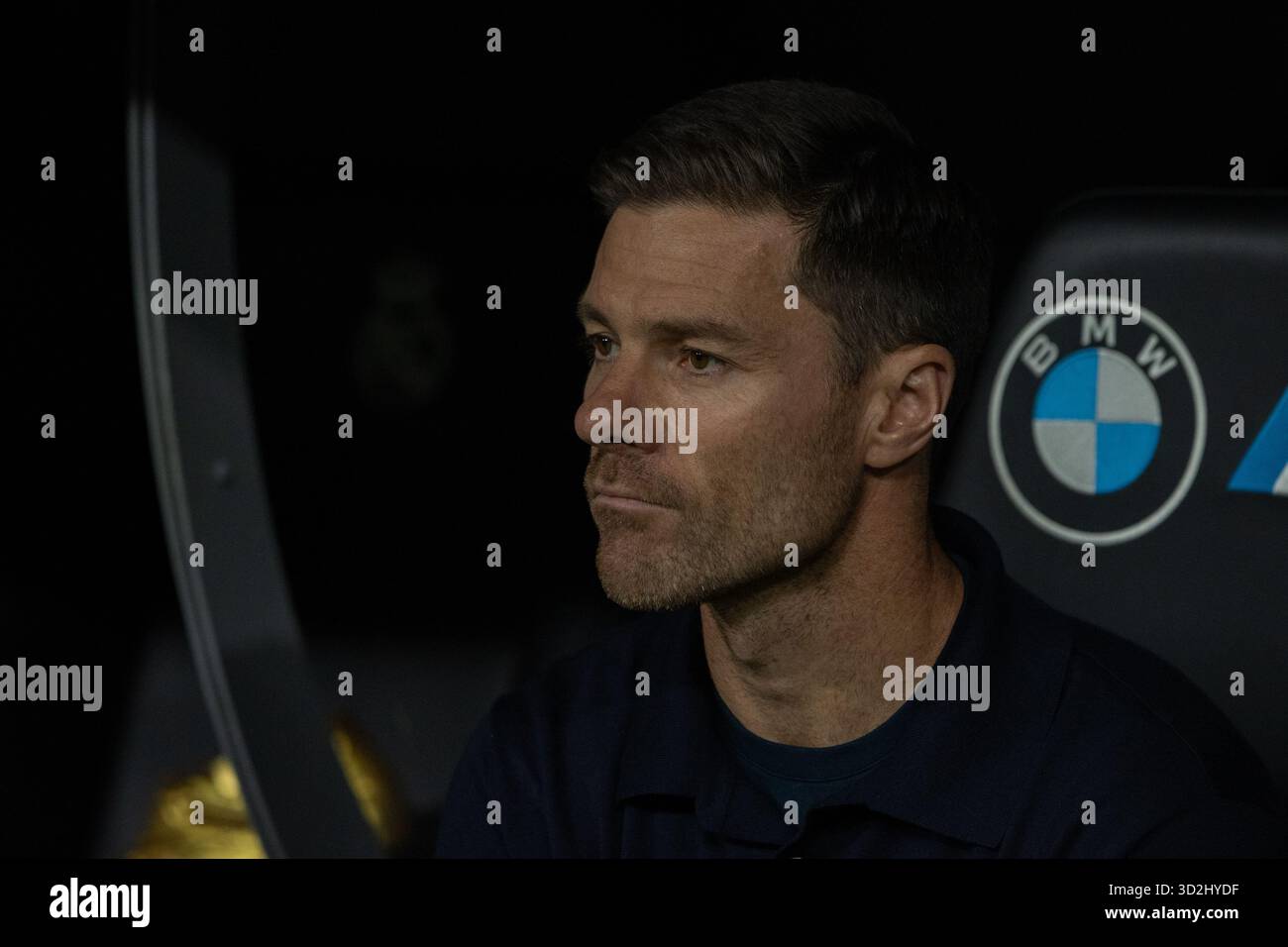 Madrid, Spagna. 1 novembre 2025. Madrid, Spagna.1 novembre 2025 Xabi Alonso, allenatore del Real Madrid, visto durante la partita EA SPORTS LaLiga 2025-2026 tra Real Madrid e Valencia, ​​played allo stadio Santiago Bernabéu. Punteggio finale: Real Madrid 4 - 0 Valencia credito: D. Canales Carvajal/Alamy Live News Foto Stock