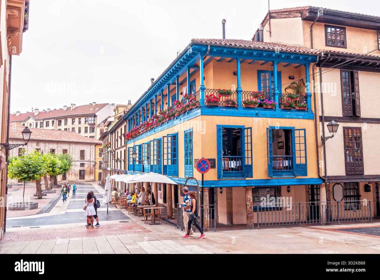 Plaza porticada del Fontán. Oviedo. Asturie. Spagna Foto Stock