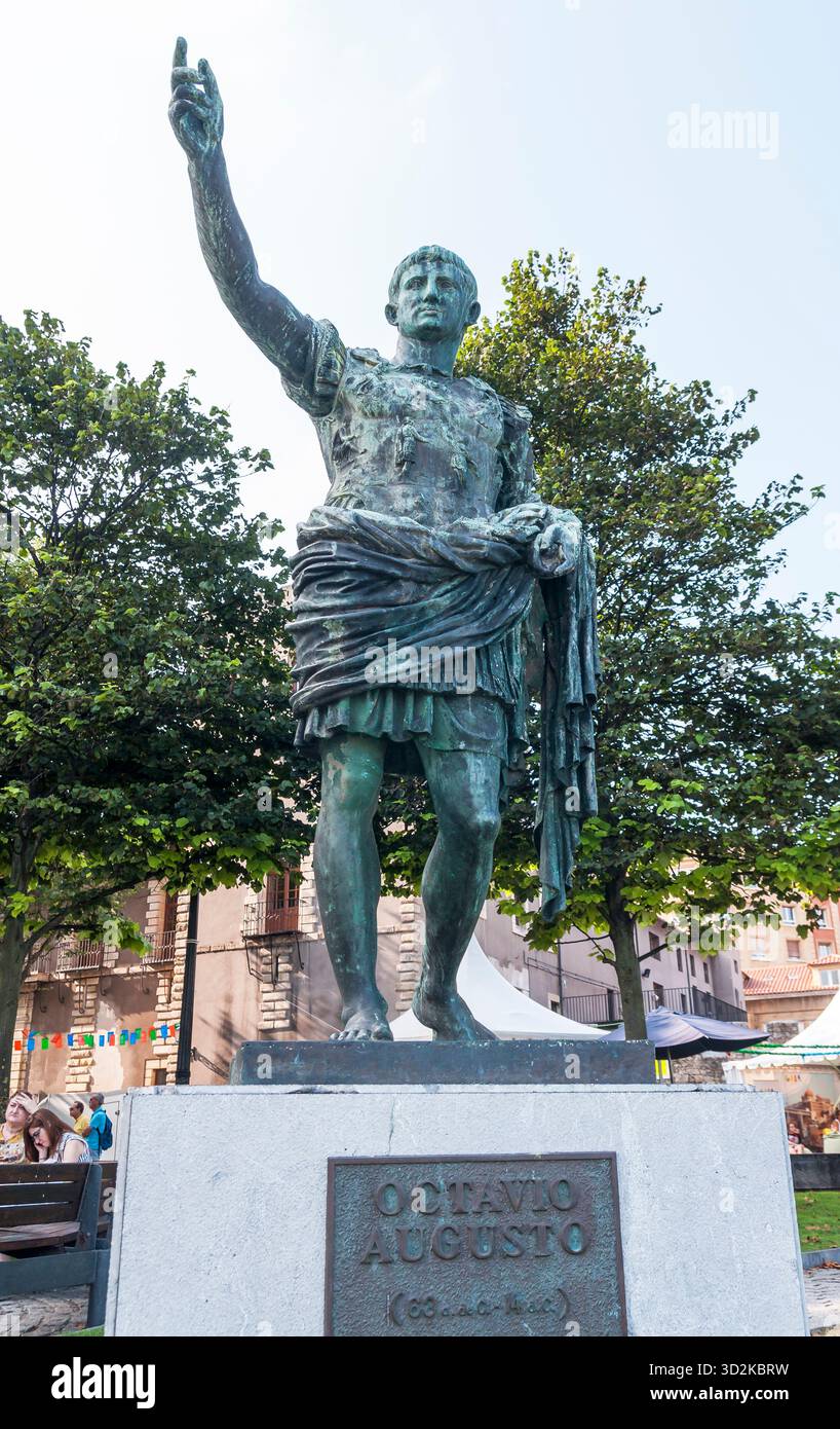 Octavio Augusto. Gijón. Asturie. Spagna Foto Stock