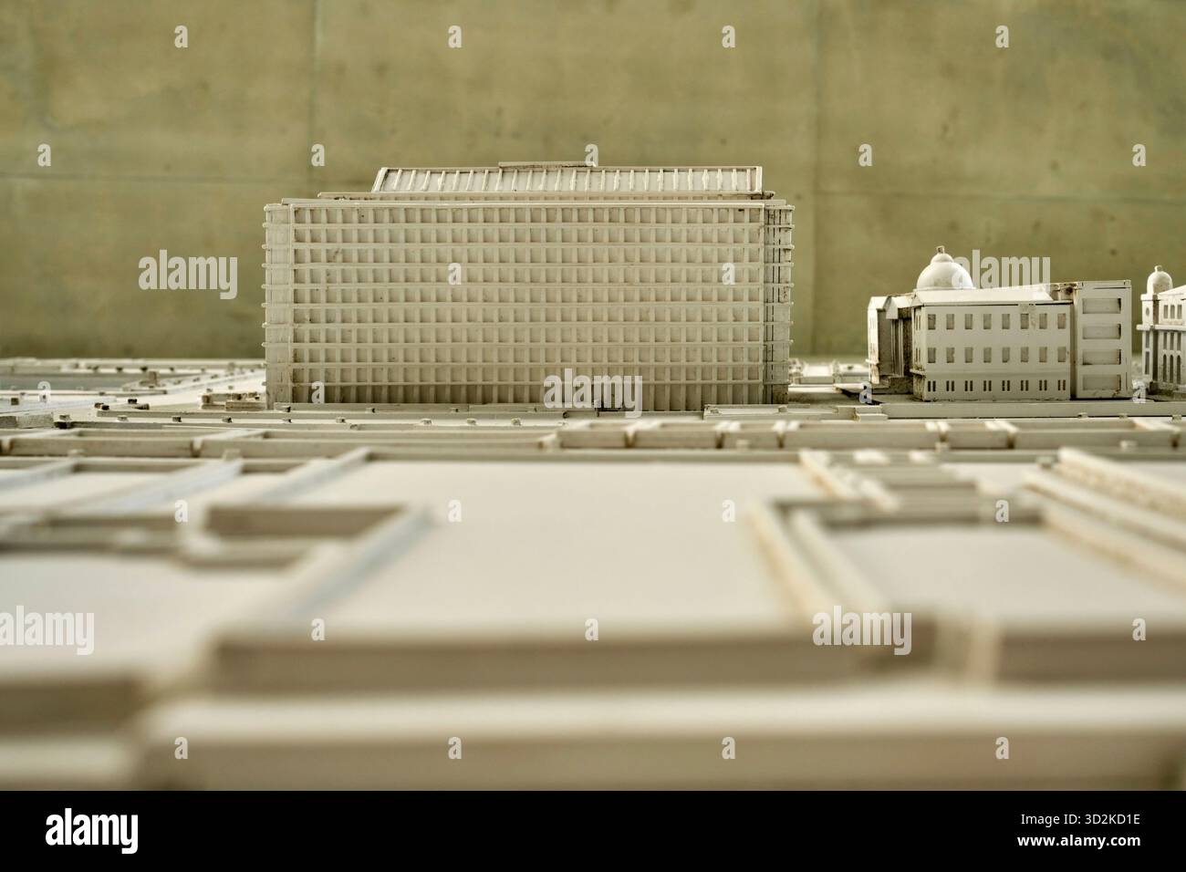 Una mappa 3D dettagliata dell'isola di Nakanoshima all'ingresso della foresta del libro per bambini di Nakanoshima a Osaka Foto Stock