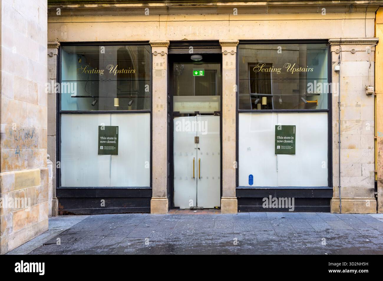 Starbucks Cafe, Exchange Place, Glasgow, Scozia, Regno Unito Foto Stock