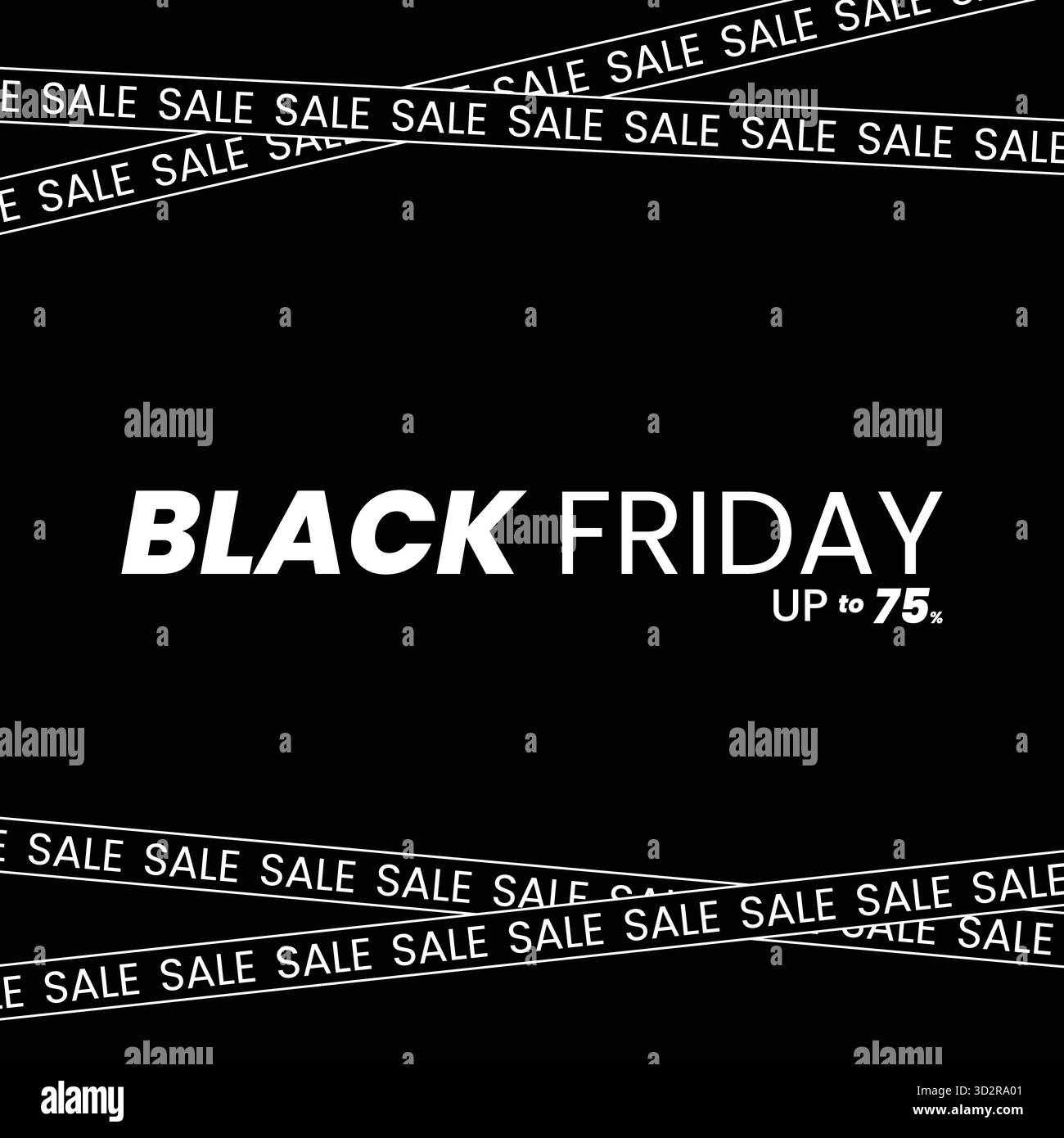 Elegante sfondo Black Friday con testo ripetuto e tipografia moderna Illustrazione Vettoriale