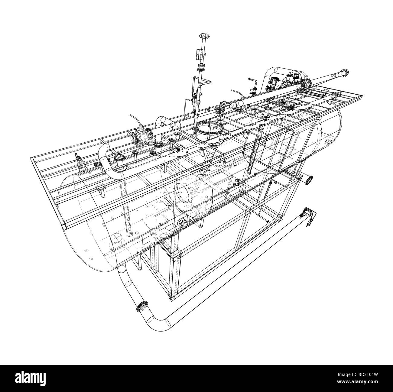 Progetto per le apparecchiature industriali. Vettore Illustrazione Vettoriale