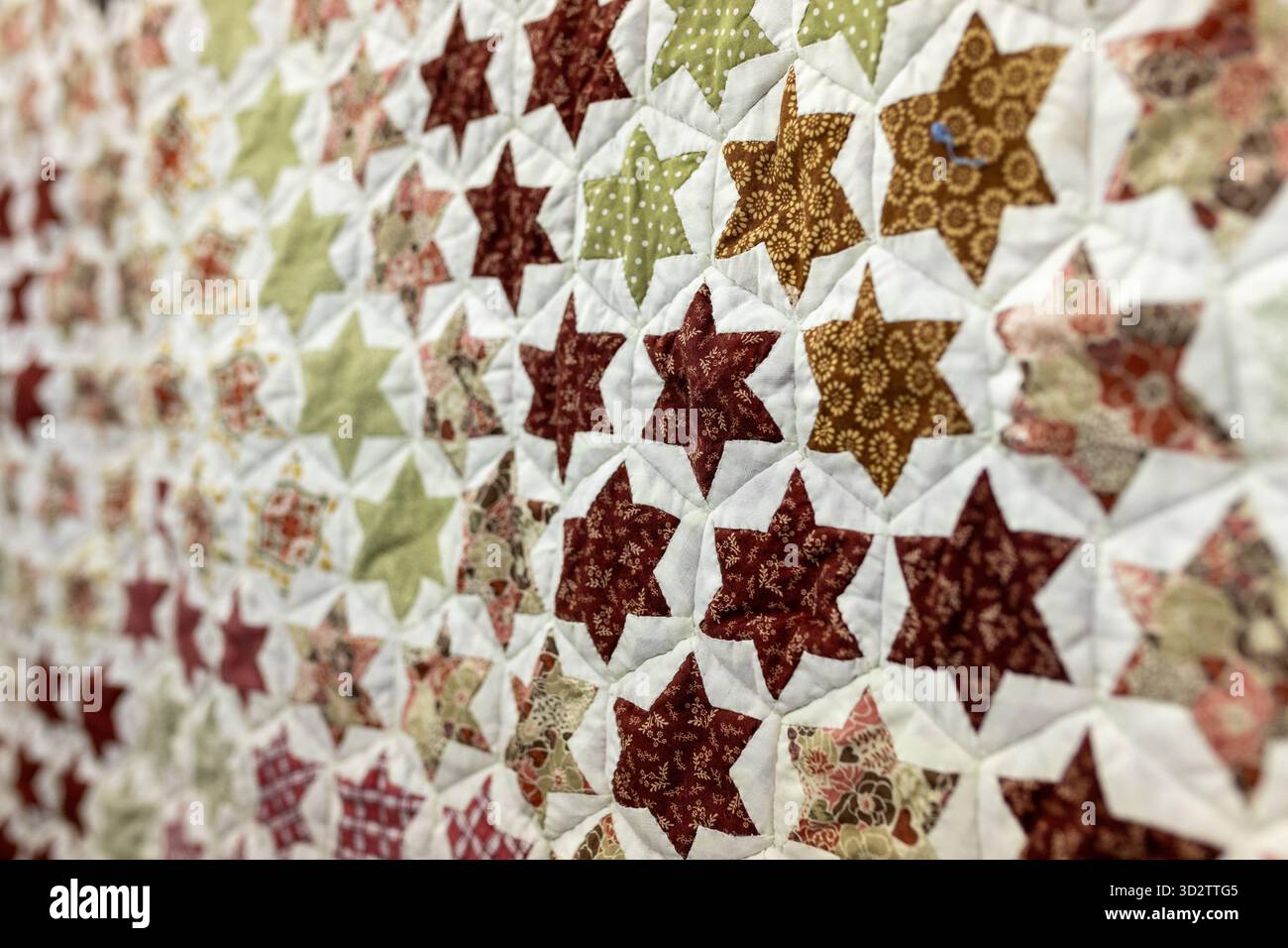 Trapunta con stelle di colore autunnali Foto Stock