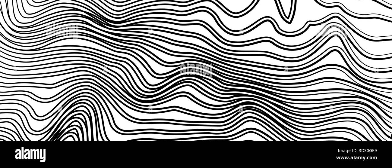 Vettore di sfondo geometrico della linea di drizzle art Illustrazione Vettoriale