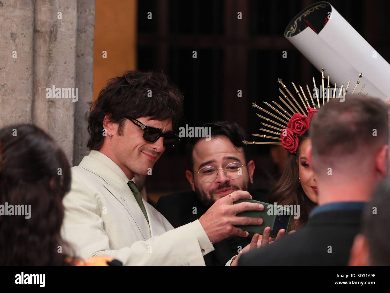 4 novembre 2025, città del Messico, Ciudad de Mexico, Messico: L'attore Jacob Elordi assiste al Red carpet per il film Frankenstein al Colegio de San Ildefonso. Il 3 novembre 2025 a città del Messico, Messico. (Credit Image: © Alberto Guillen/eyepix via ZUMA Press Wire) SOLO PER USO EDITORIALE! Non per USO commerciale! Foto Stock