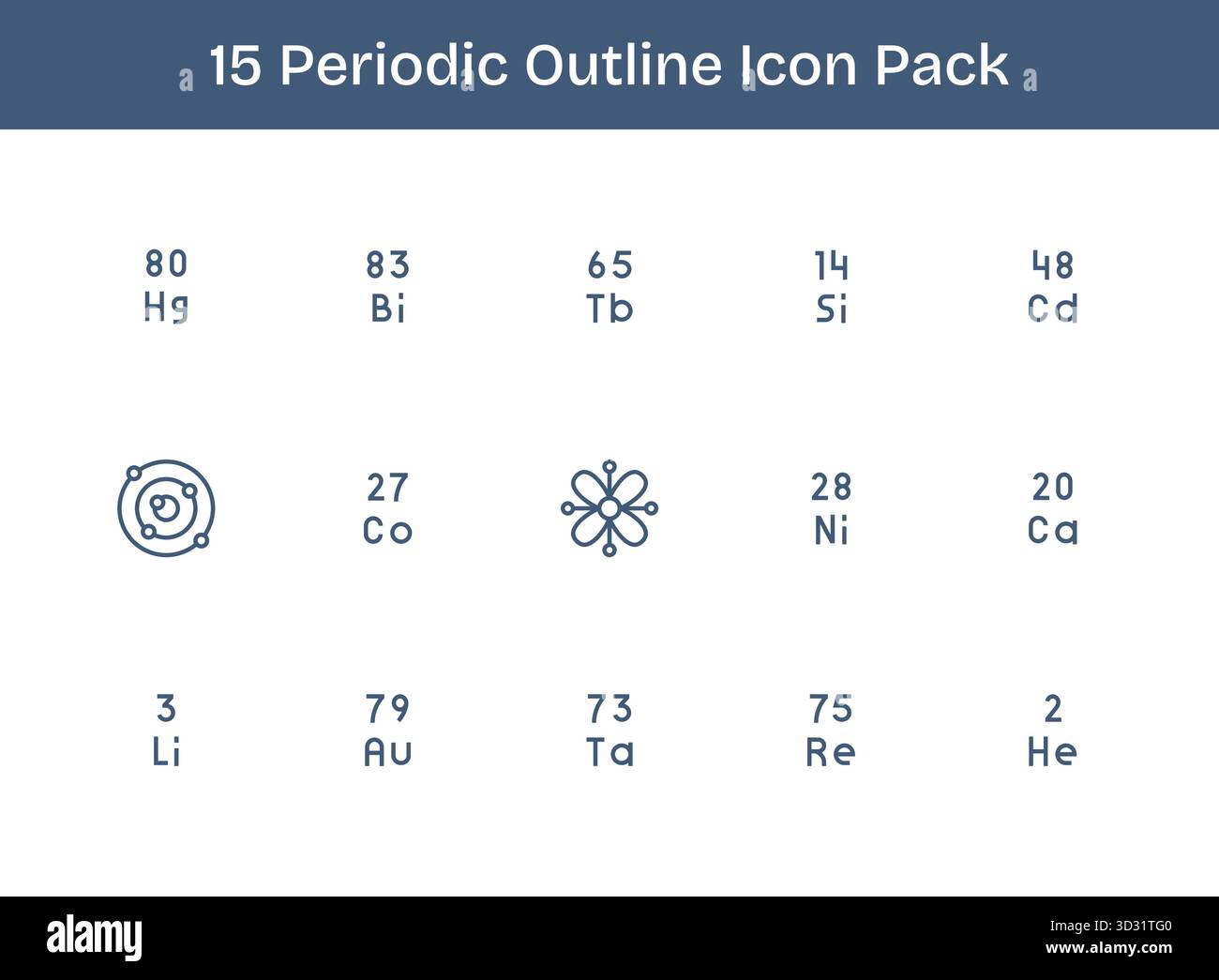 Un set versatile di 15 icone vettoriali delineate incentrate su periodico, ideale per applicazioni mobili e Web. Illustrazione Vettoriale