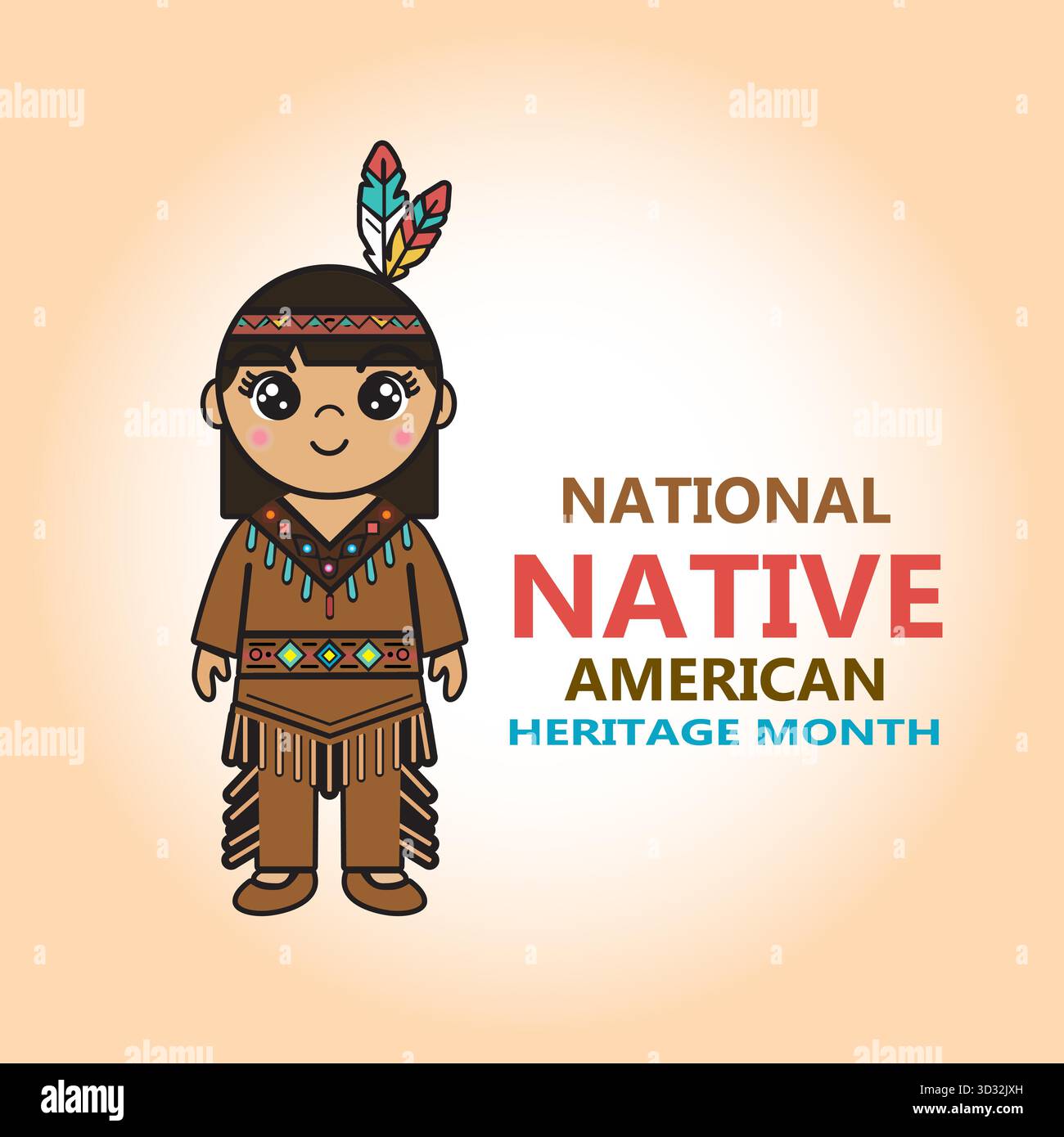 Mese del patrimonio nativo americano Illustrazione Vettoriale