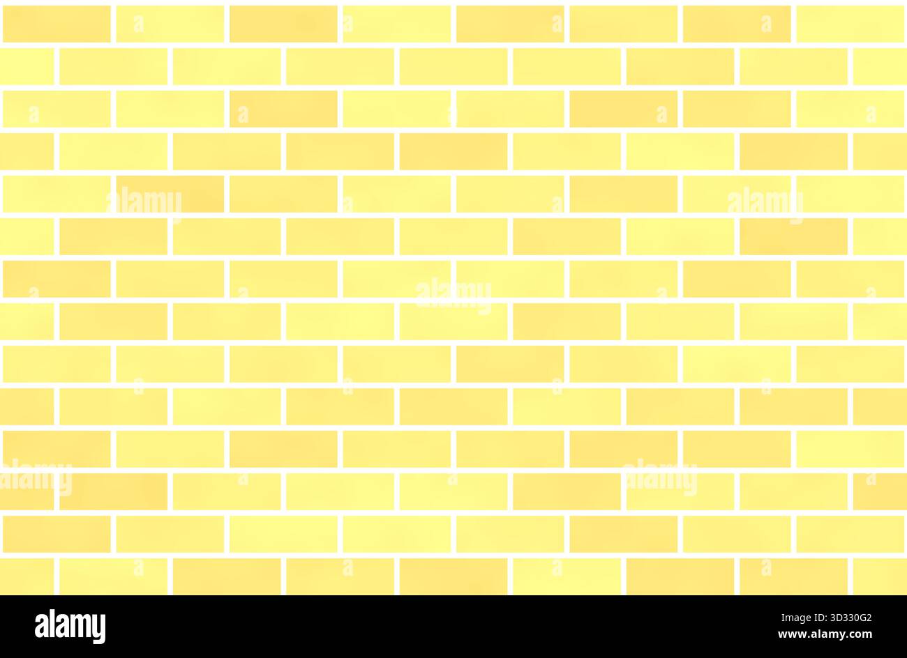 Parete di mattoni gialli, sfondo astratto senza cuciture Foto Stock