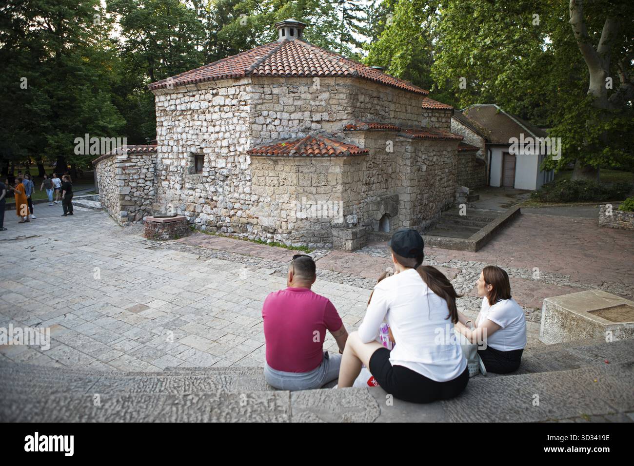 Bagno turco Amam nella zona pedonale di Svetog Save a Sokobanja, Serbia Foto Stock