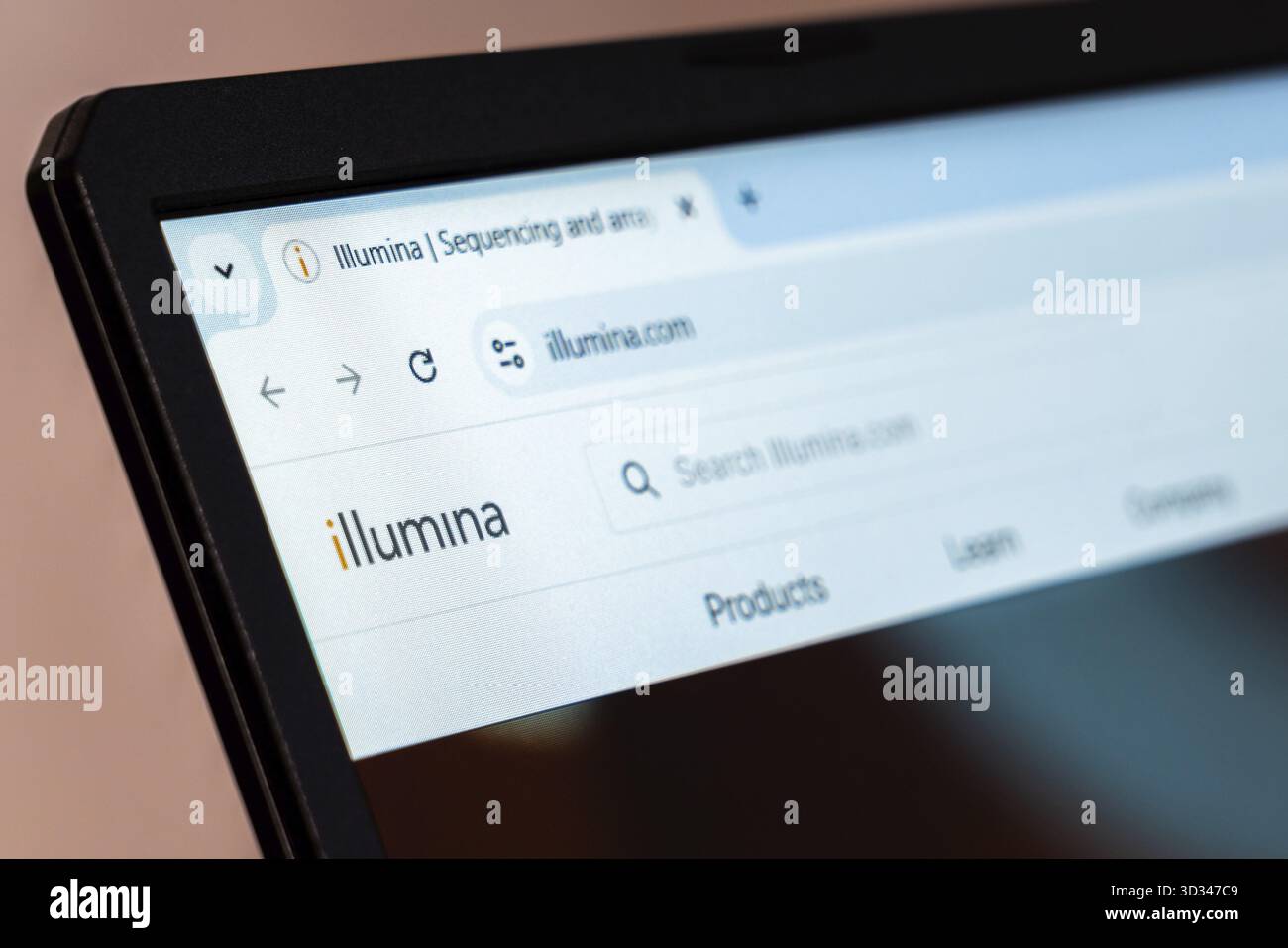 New York, USA - 19 gennaio 2025: Sito web di illumina che presenta soluzioni di sequenziamento del DNA e analisi genomica per la ricerca Foto Stock