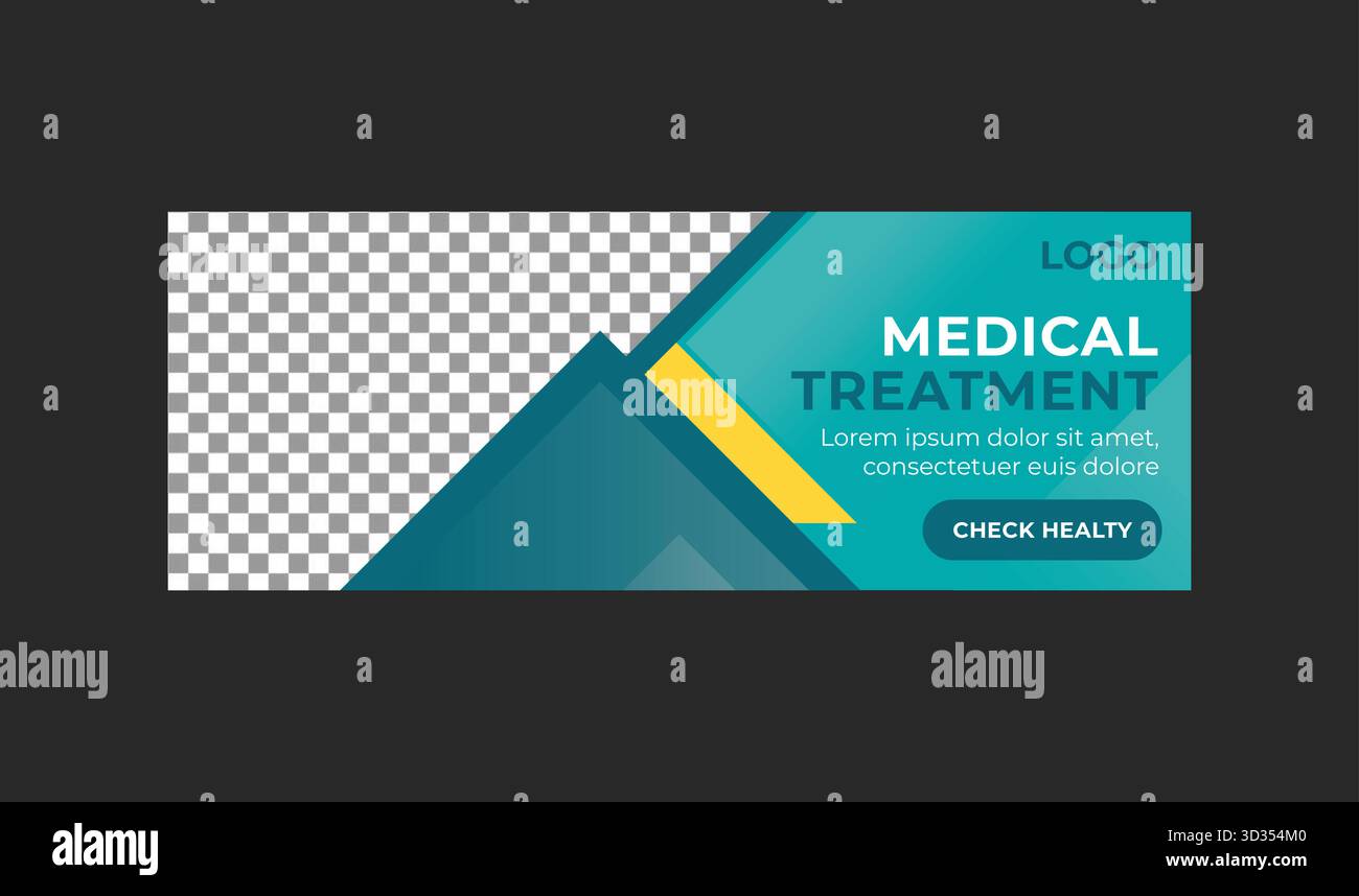 Modello di banner sui social media Illustrazione Vettoriale