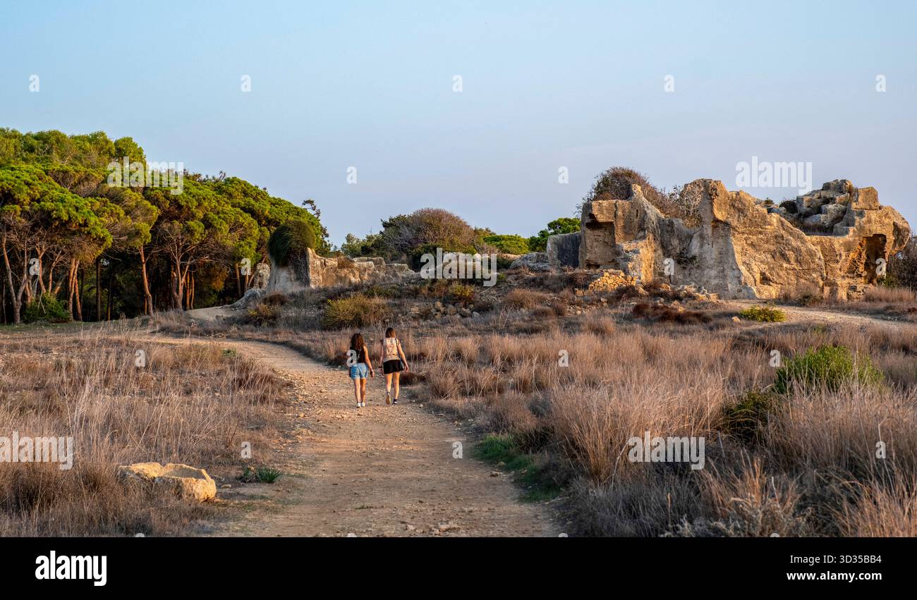 Tomba dei Re sito archeologico, Kato Paphos, Paphos, Cipro. Foto Stock