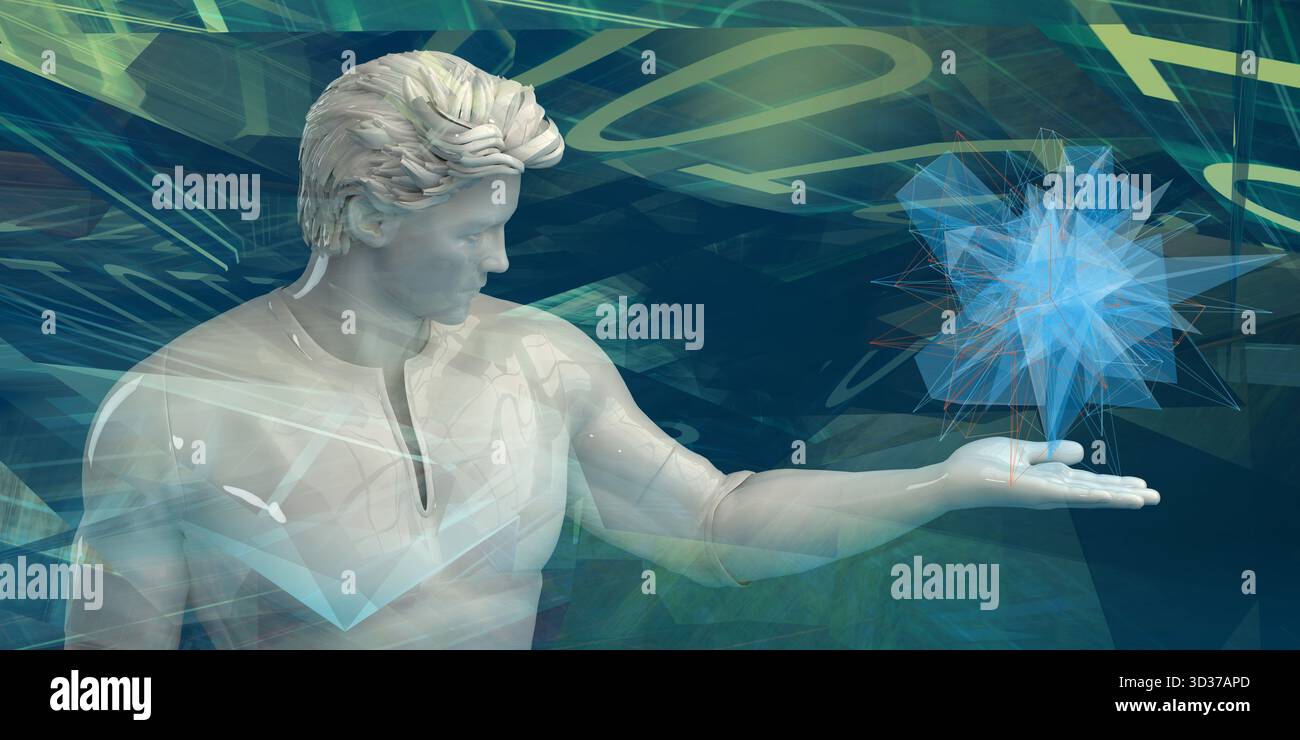 La tecnologia virtuale con filtraggio dei dati Web Art Foto Stock