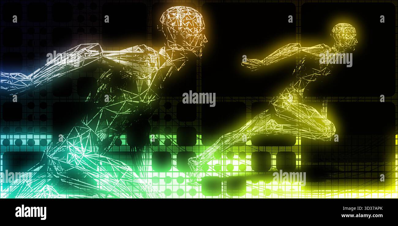 I sistemi di intelligenza competitiva avanzano verso il dominio tecnologico del mercato Foto Stock