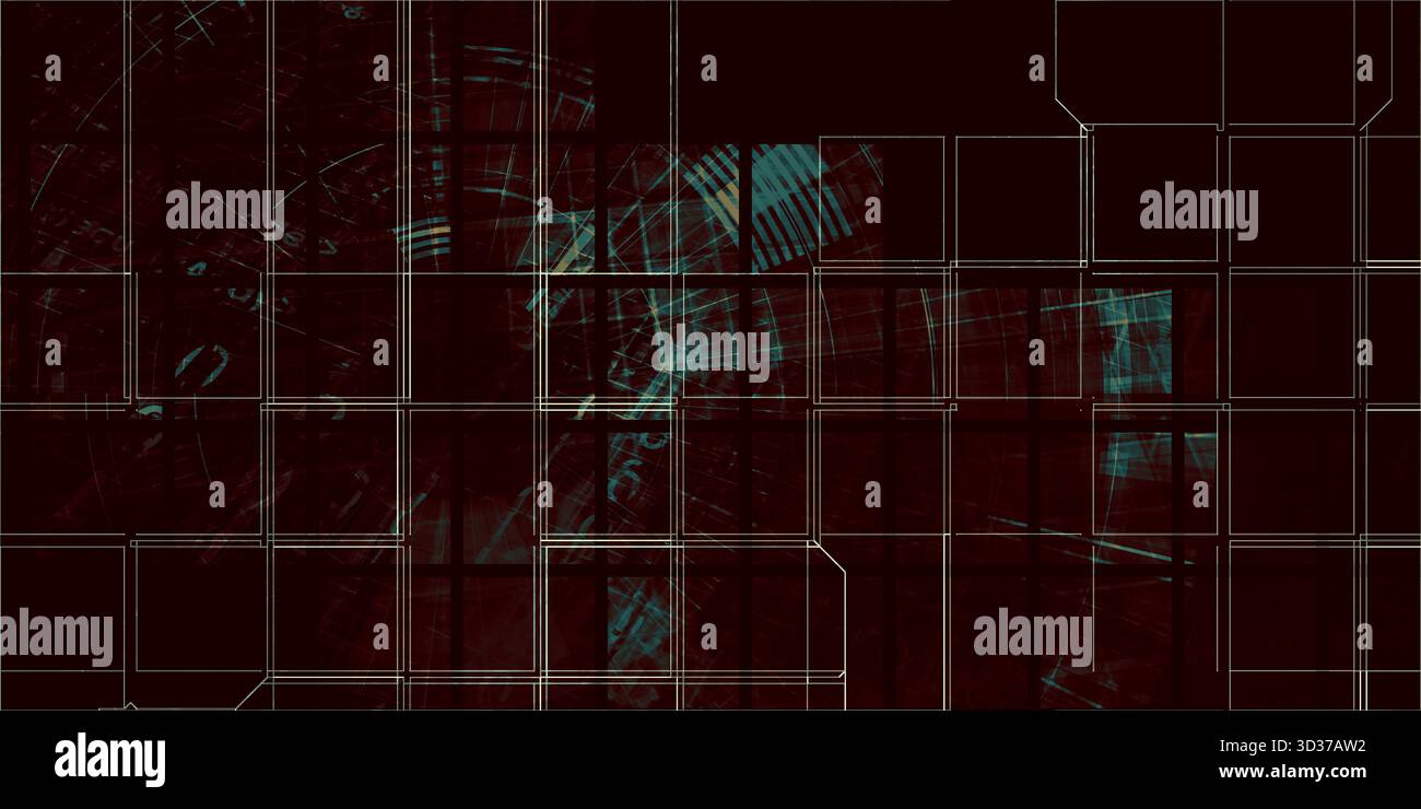 Human Digital Interface System for Technological Advancement Foto Stock