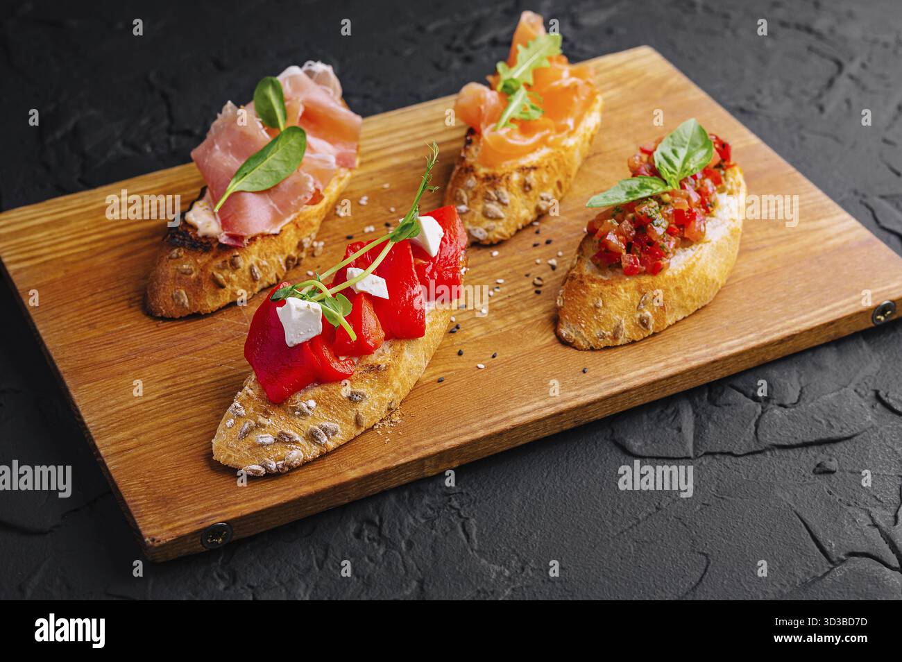 Cibo, antipasti italiani e spuntini Foto Stock