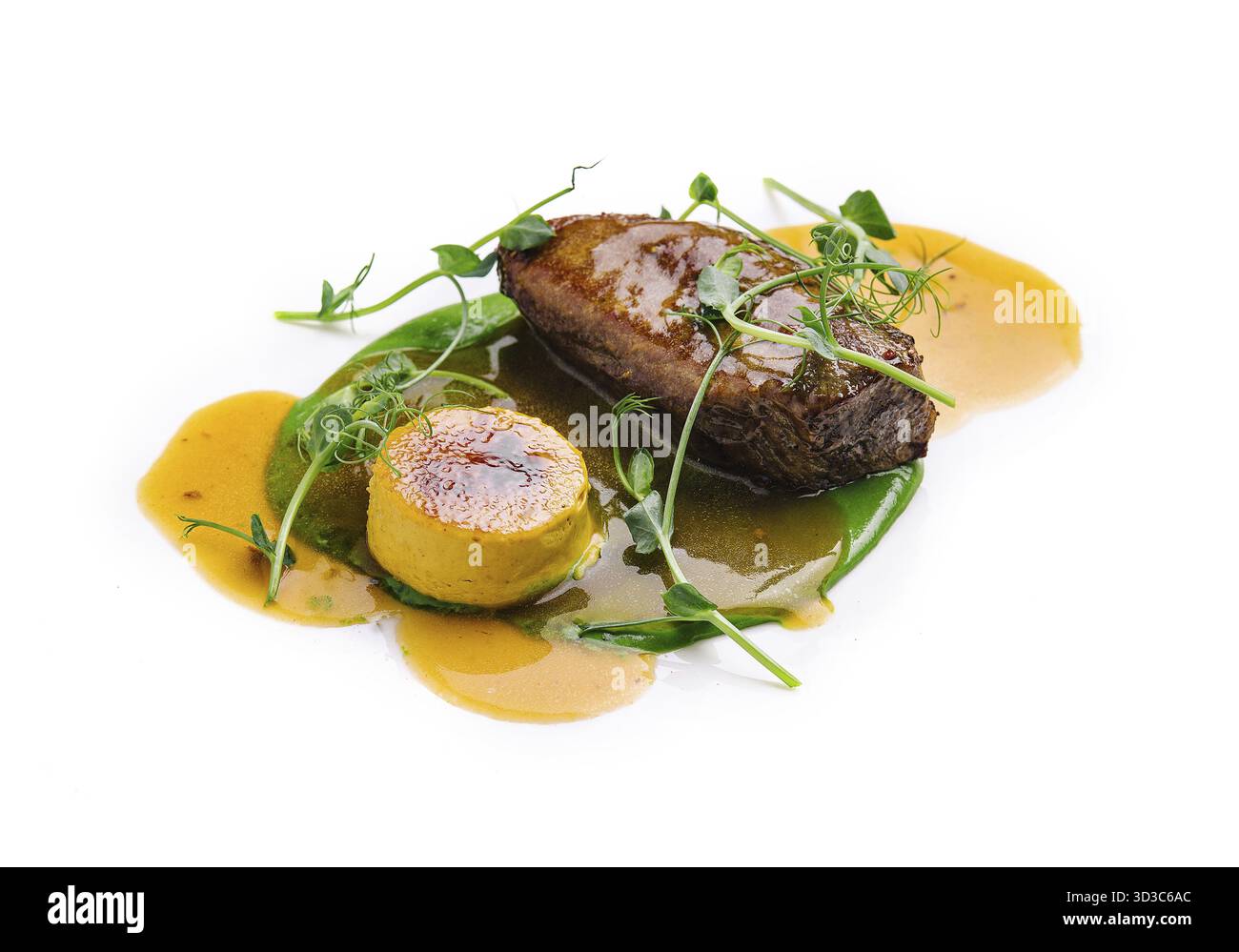 Cibo, Medaglione di manzo o Mignon con purè di patate Foto Stock