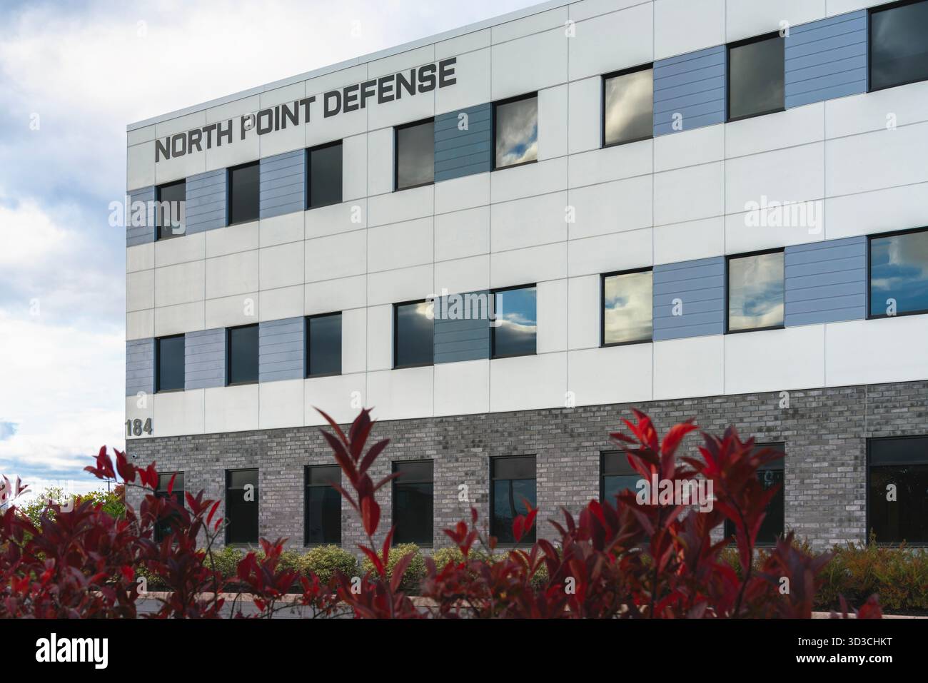 Roma, NY - 25 ottobre 2025: North Point Defense, Inc. È un'azienda di tecnologia per la difesa degli Stati Uniti che sviluppa l'elaborazione del segnale RF, lo sfruttamento autonomo del segnale, AN Foto Stock