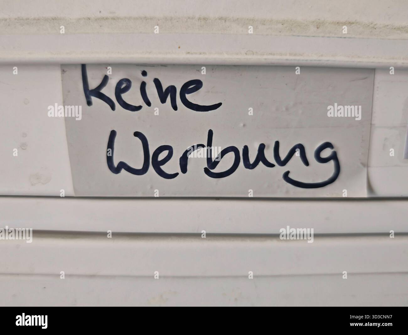 La pubblicità e la comunicazione non sono sempre desiderate e pertanto vietate la pubblicità e la comunicazione non sono sempre gradite Foto Stock