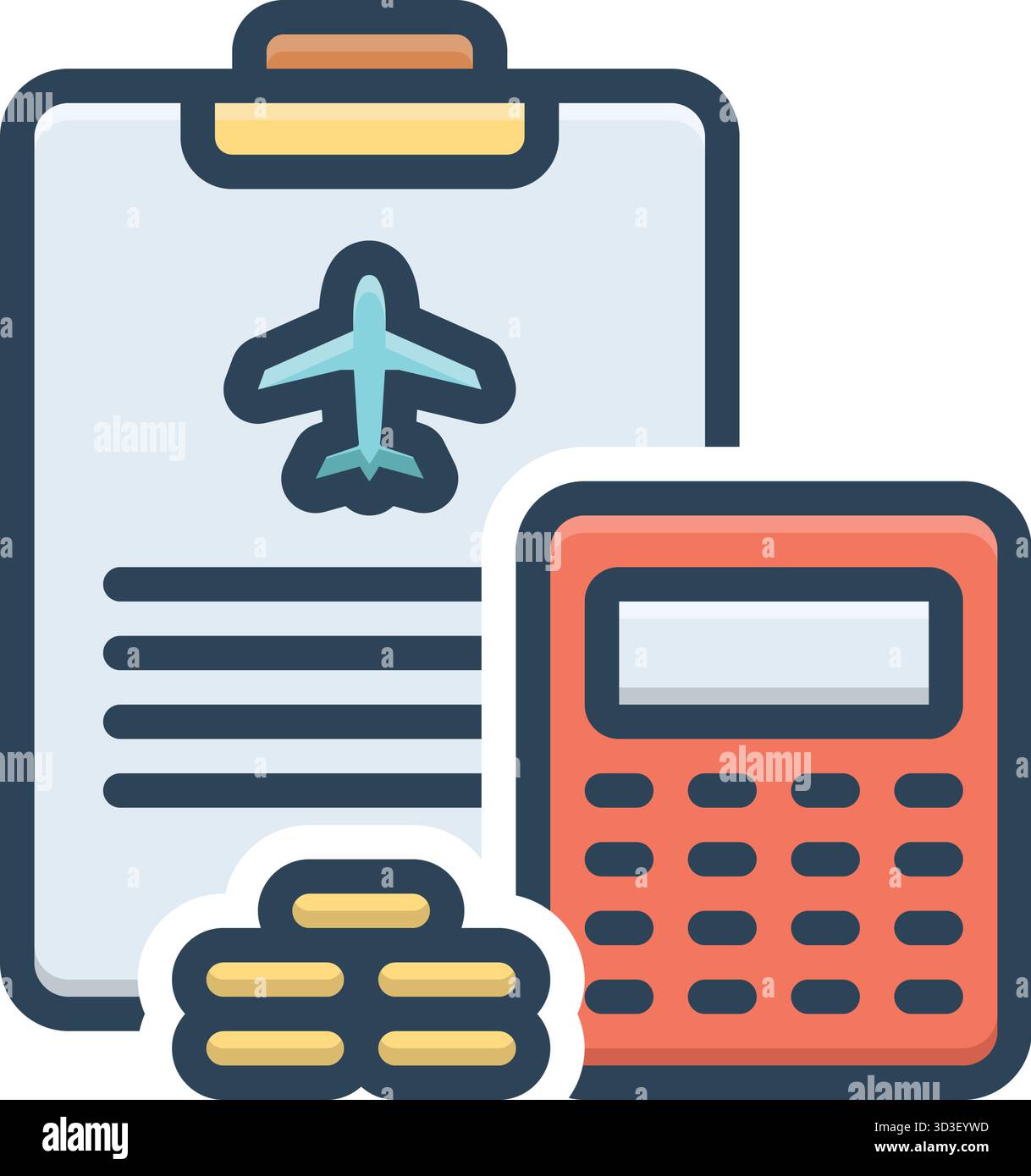 Icona per la gestione delle spese, spesa Illustrazione Vettoriale