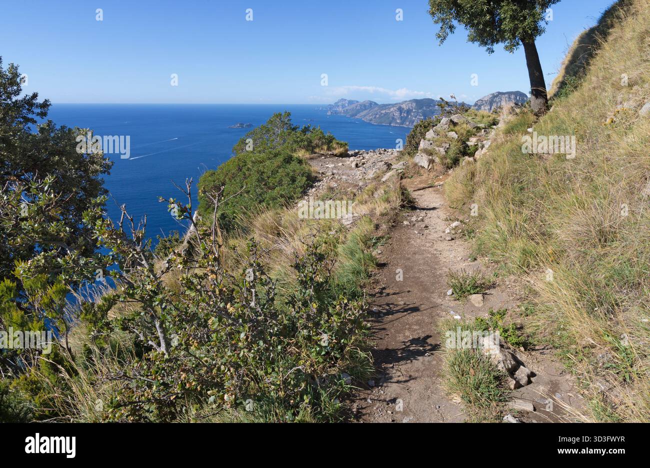 Sentiero degli dei - l'escursione costiera amalfitana - Sentiero degli dei Foto Stock