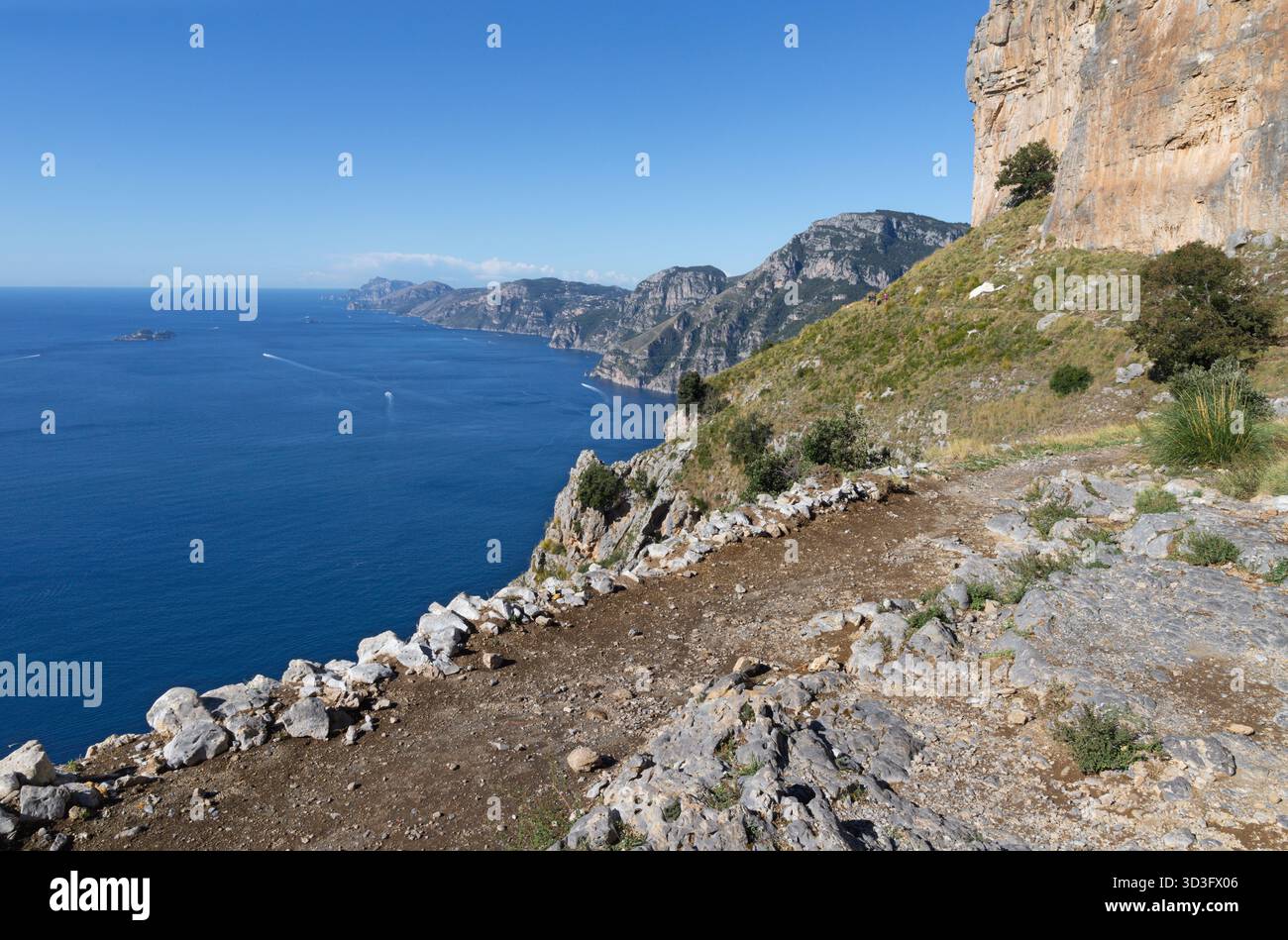 Sentiero degli dei - l'escursione costiera amalfitana - Sentiero degli dei Foto Stock
