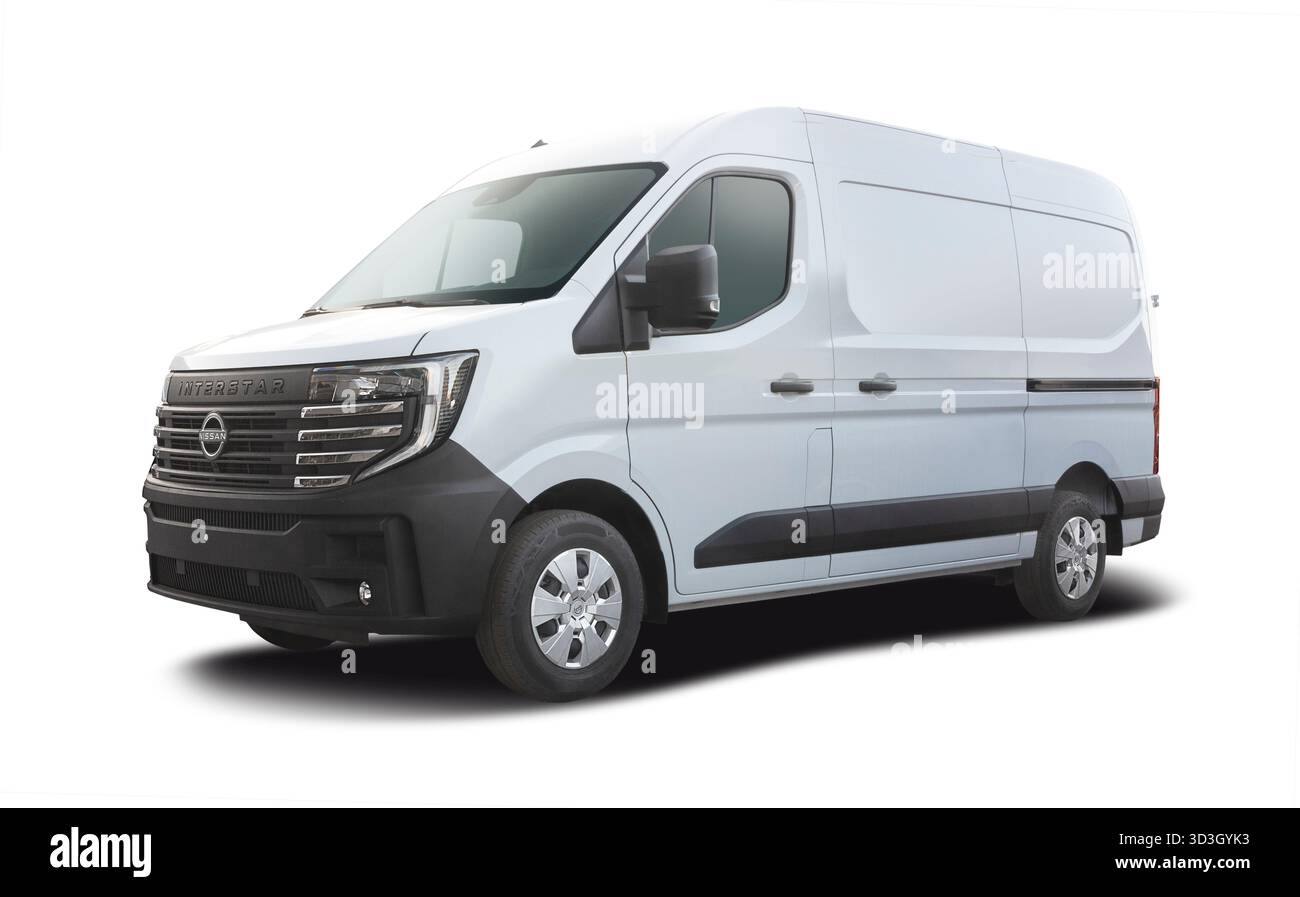 Nissa Interstar van isolato su sfondo bianco Foto Stock