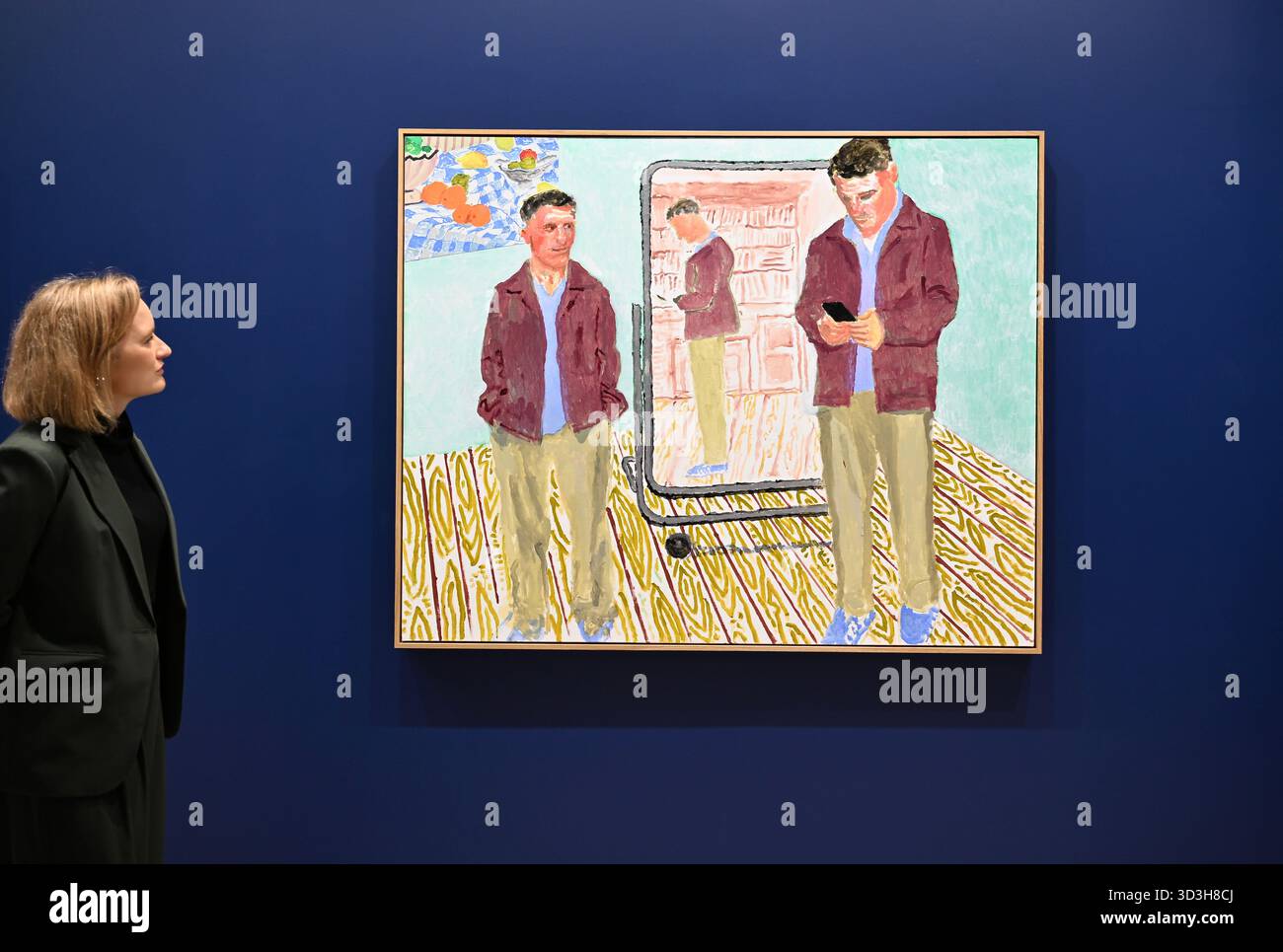 Annely Juda fine Art apre la sua mostra inaugurale domani 7 novembre con opere di David Hockney . La mostra presenterà una serie di nuovi dipinti insieme alla prima presentazione completa nel Regno Unito di opere sulla Luna di Hockney, comprendenti dipinti e dipinti per iPad . Foto Stock