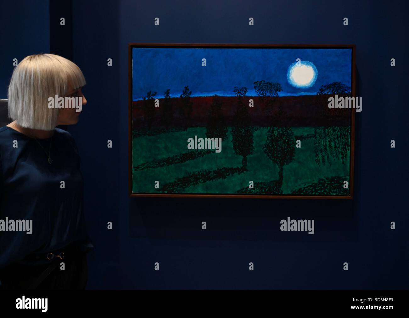 Annely Juda fine Art apre la sua mostra inaugurale domani 7 novembre con opere di David Hockney . La mostra presenterà una serie di nuovi dipinti insieme alla prima presentazione completa nel Regno Unito di opere sulla Luna di Hockney, comprendenti dipinti e dipinti per iPad . Foto Stock