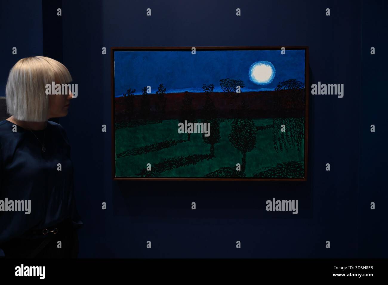 Annely Juda fine Art apre la sua mostra inaugurale domani 7 novembre con opere di David Hockney . La mostra presenterà una serie di nuovi dipinti insieme alla prima presentazione completa nel Regno Unito di opere sulla Luna di Hockney, comprendenti dipinti e dipinti per iPad . Foto Stock