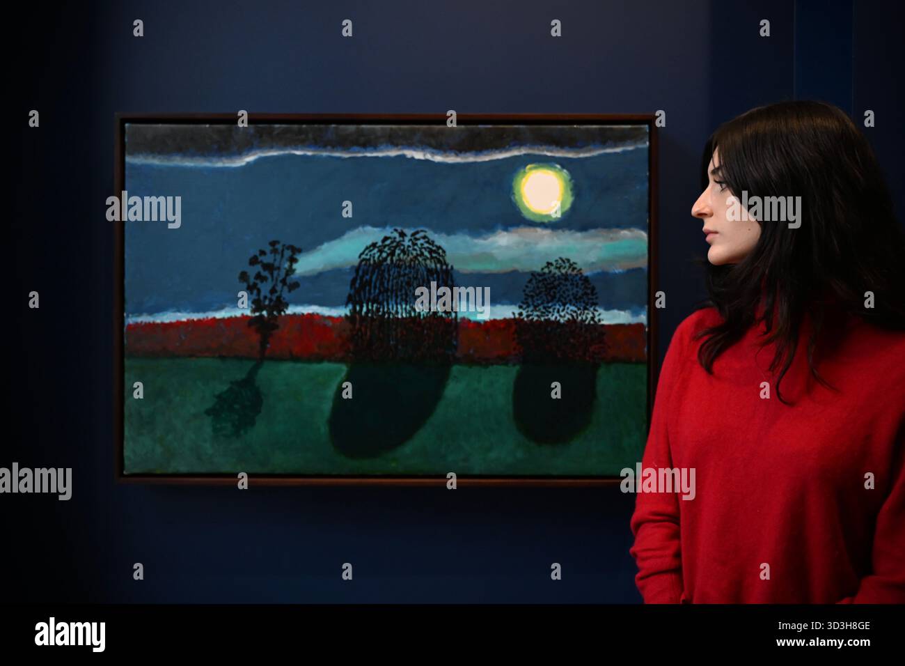 Annely Juda fine Art apre la sua mostra inaugurale domani 7 novembre con opere di David Hockney . La mostra presenterà una serie di nuovi dipinti insieme alla prima presentazione completa nel Regno Unito di opere sulla Luna di Hockney, comprendenti dipinti e dipinti per iPad . Foto Stock