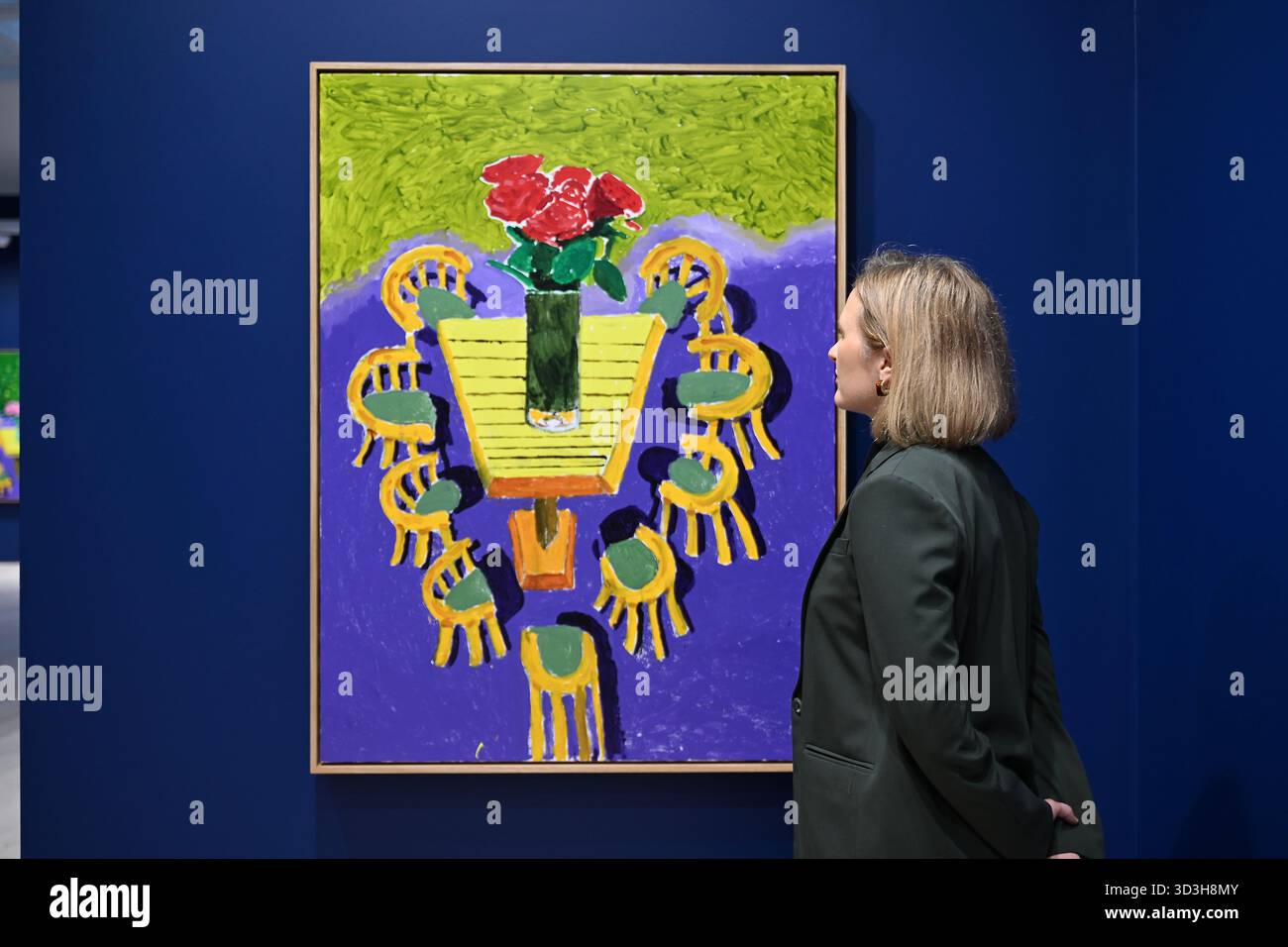 Annely Juda fine Art apre la sua mostra inaugurale domani 7 novembre con opere di David Hockney . La mostra presenterà una serie di nuovi dipinti insieme alla prima presentazione completa nel Regno Unito di opere sulla Luna di Hockney, comprendenti dipinti e dipinti per iPad . Foto Stock