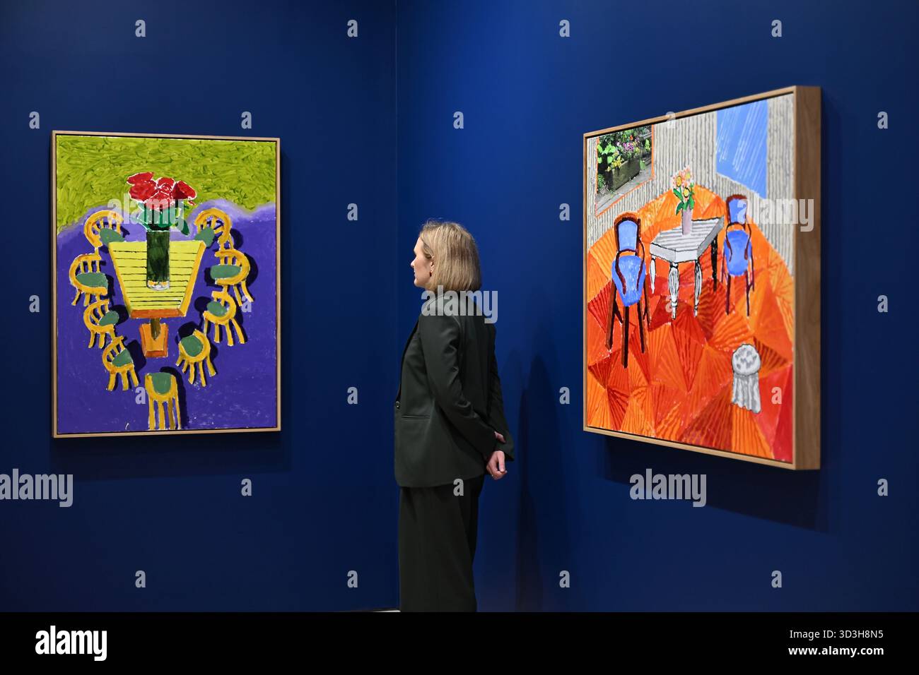 Annely Juda fine Art apre la sua mostra inaugurale domani 7 novembre con opere di David Hockney . La mostra presenterà una serie di nuovi dipinti insieme alla prima presentazione completa nel Regno Unito di opere sulla Luna di Hockney, comprendenti dipinti e dipinti per iPad . Foto Stock